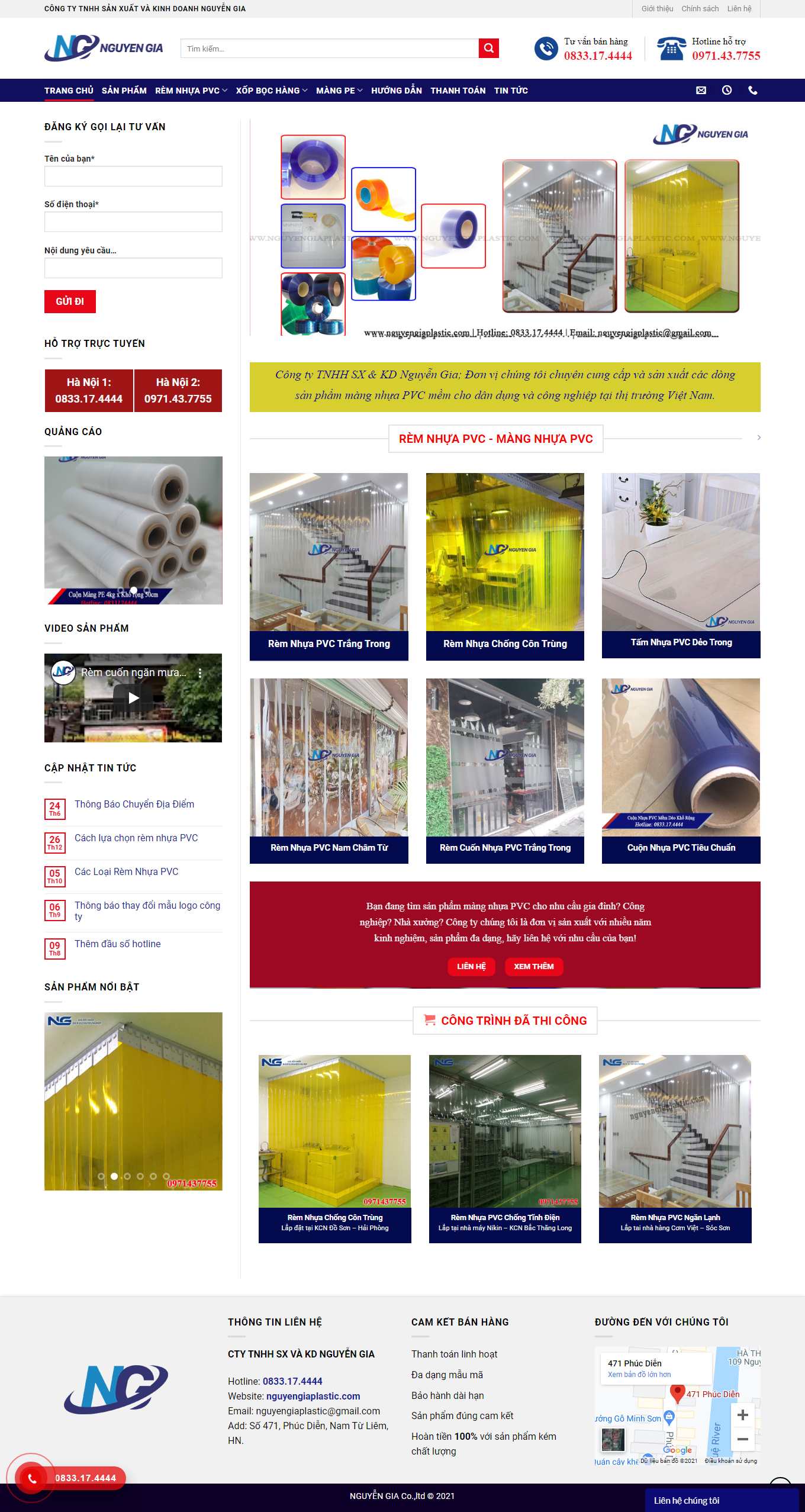 Thiết kế Website Web Hà Nội - nguyengiaplasticcom