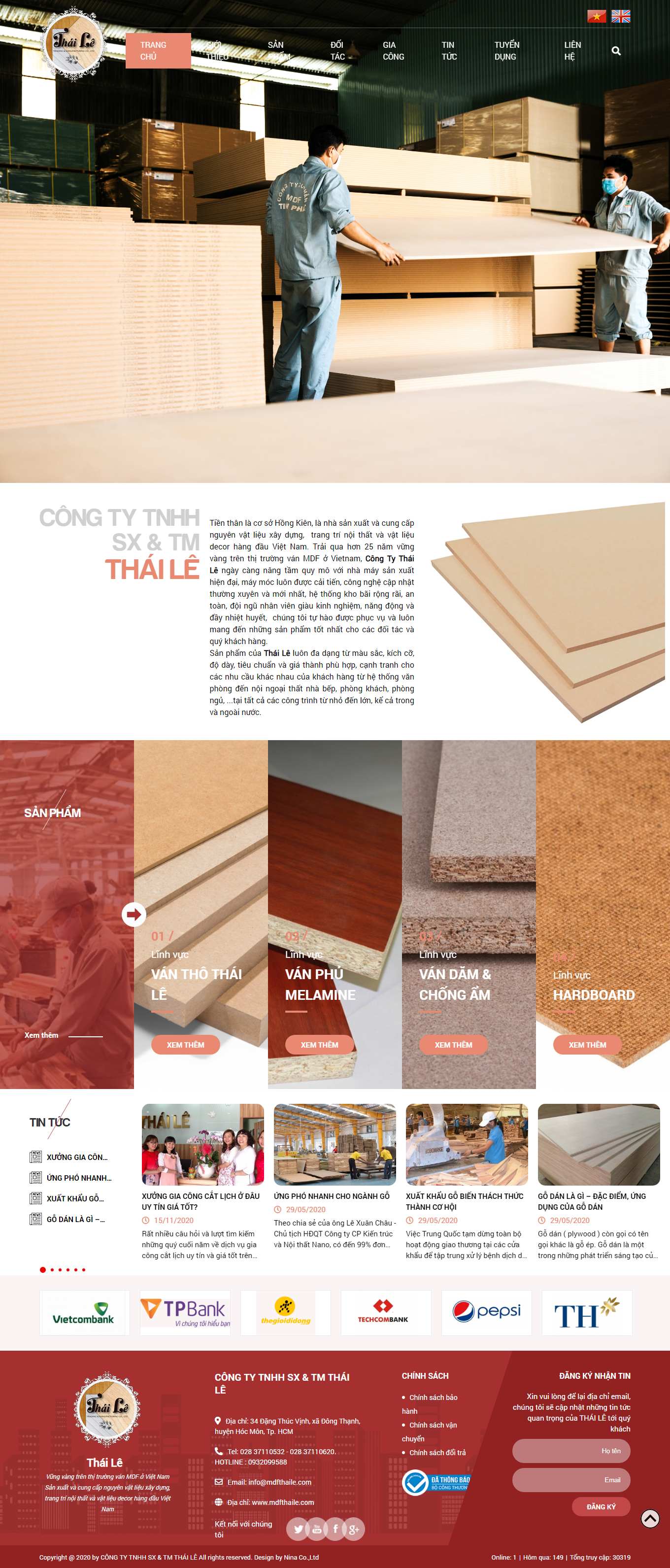Thiết kế Website Web Hải Dương - mdfthailecom