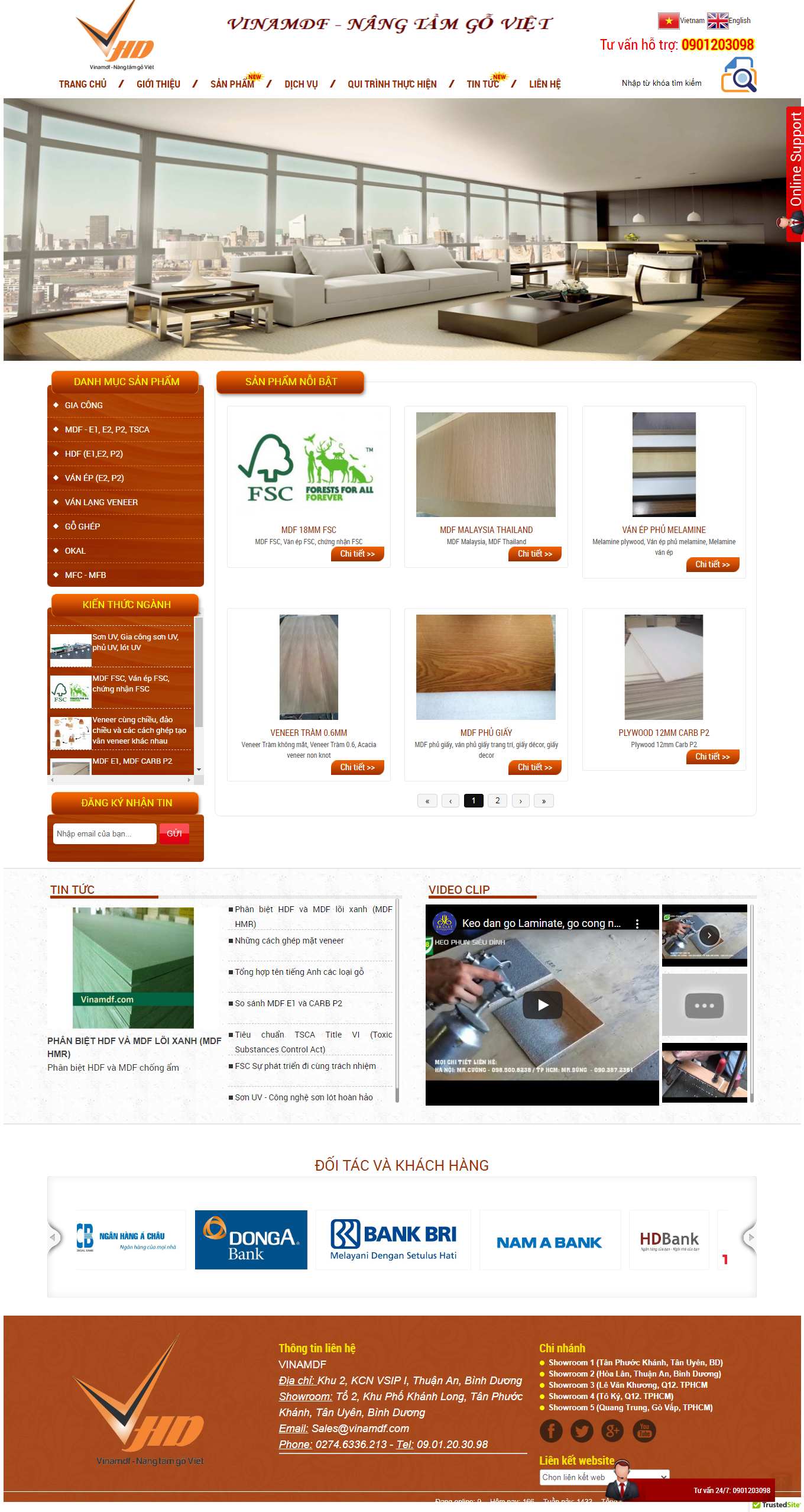 Thiết kế Website Web Hòa Bình - vinamdfcom