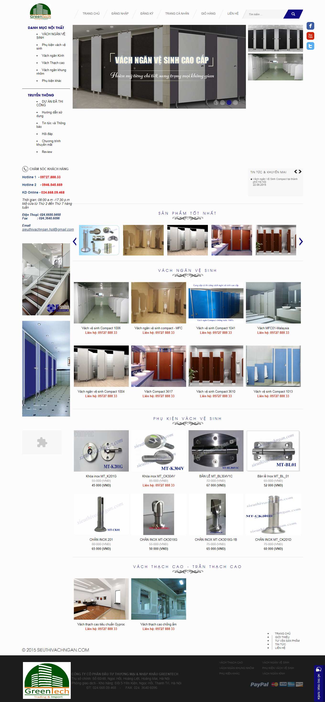 Thiết kế Website Web Hòa Bình - sieuthivachngancom