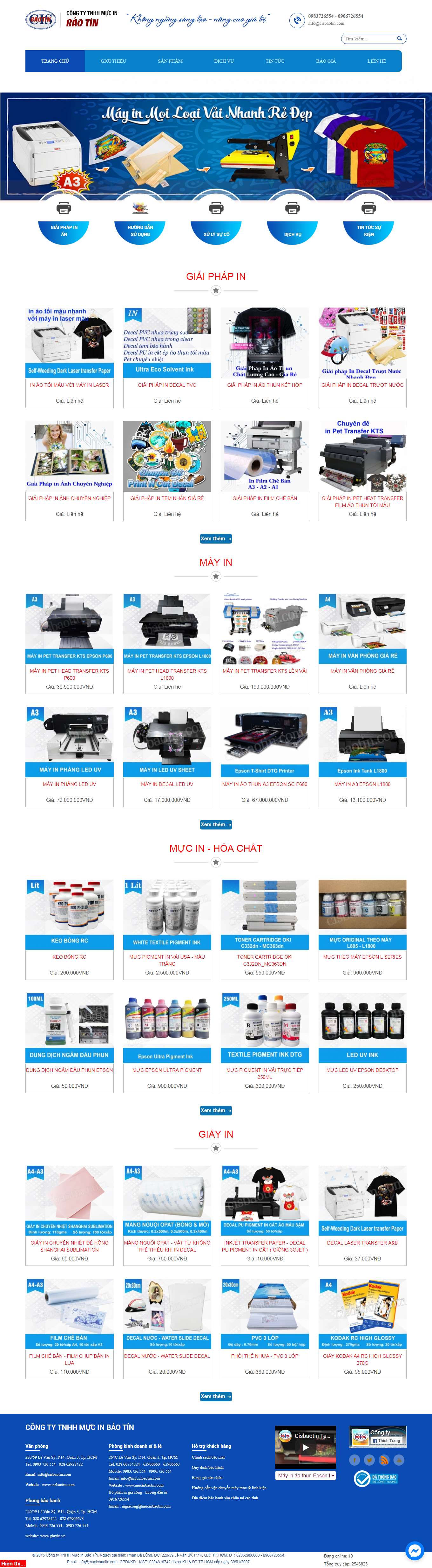 Thiết kế Website Web Phú Yên - cisbaotincom