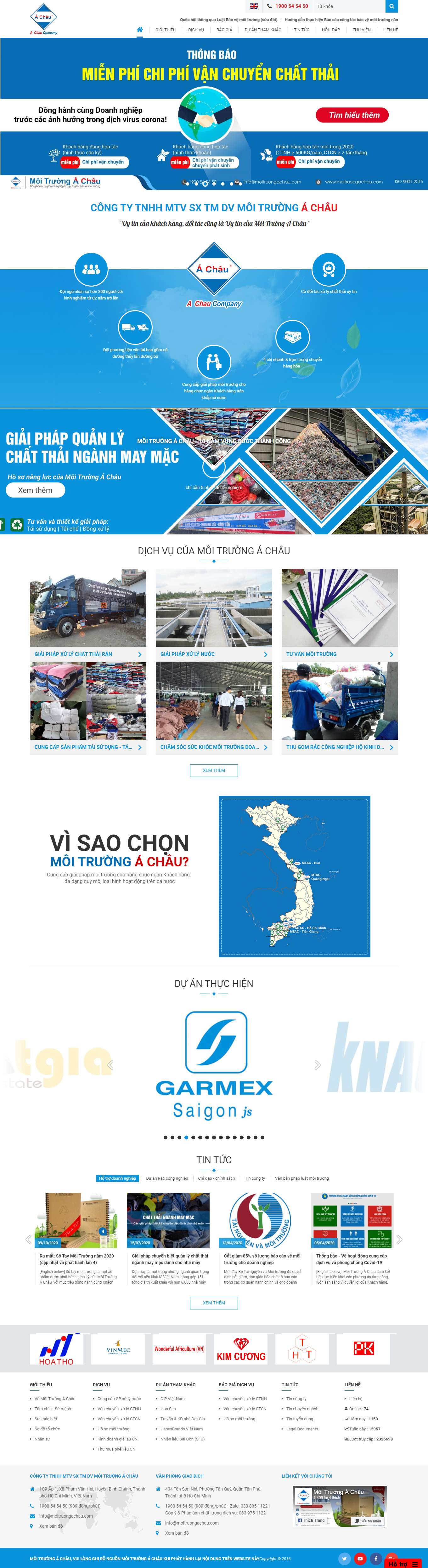 Thiết kế Website Web Quảng Bình - moitruongachaucom
