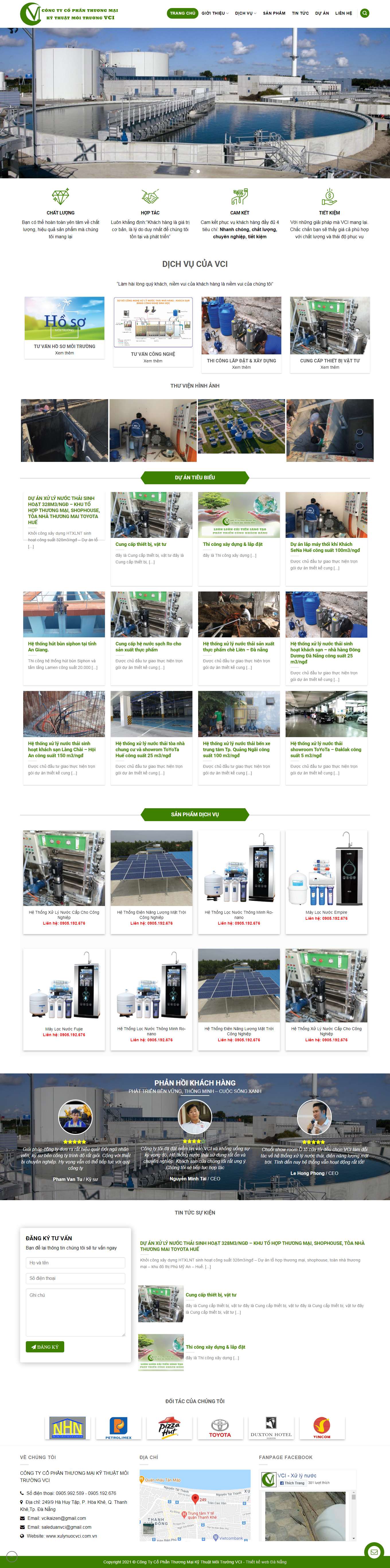 Thiết kế Website Web Quảng Bình - xulynuocvcicomvn