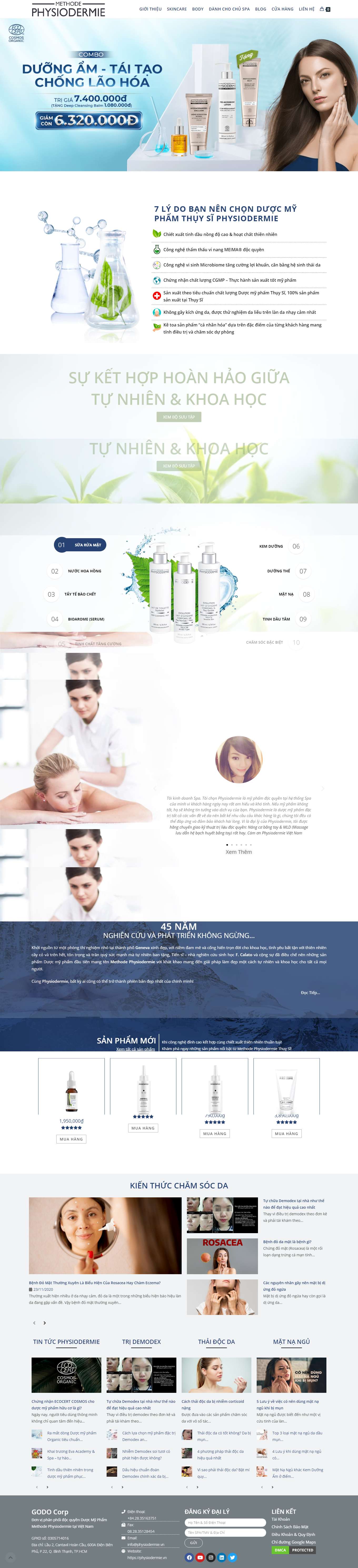 Thiết kế Website Web Quảng Ninh - physiodermievn