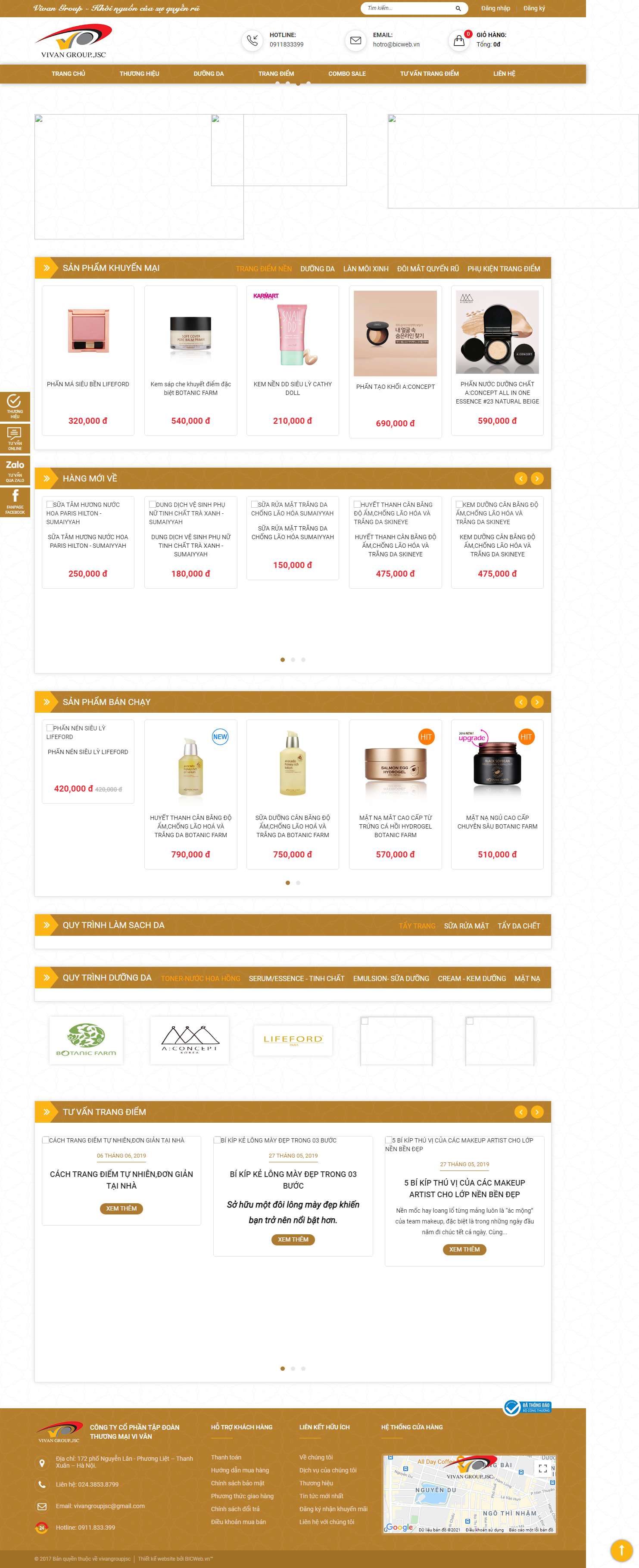 Thiết kế Website Web Quảng Ninh - vivangroupjscvn