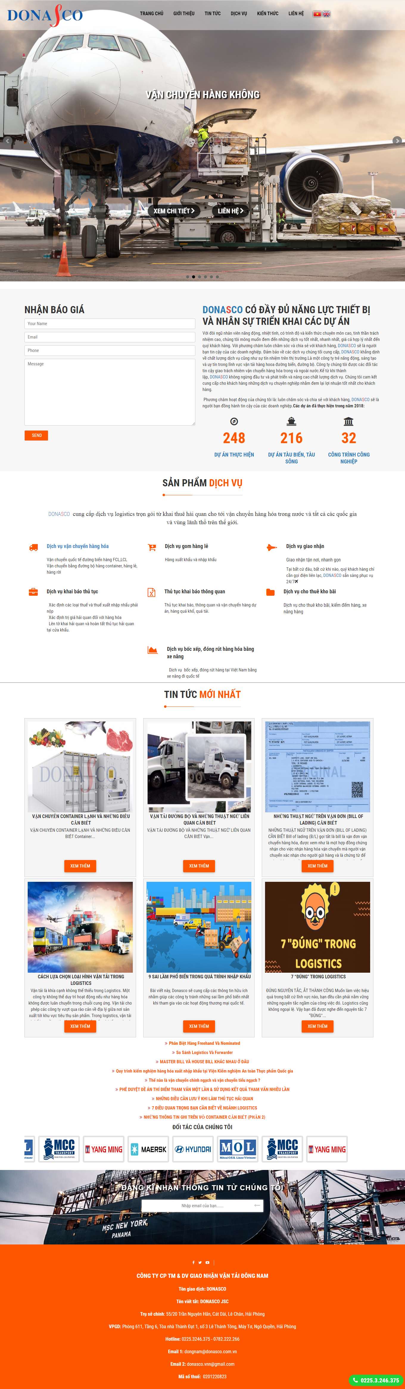 Thiết kế Website Web Quảng Ninh - donascocomvn