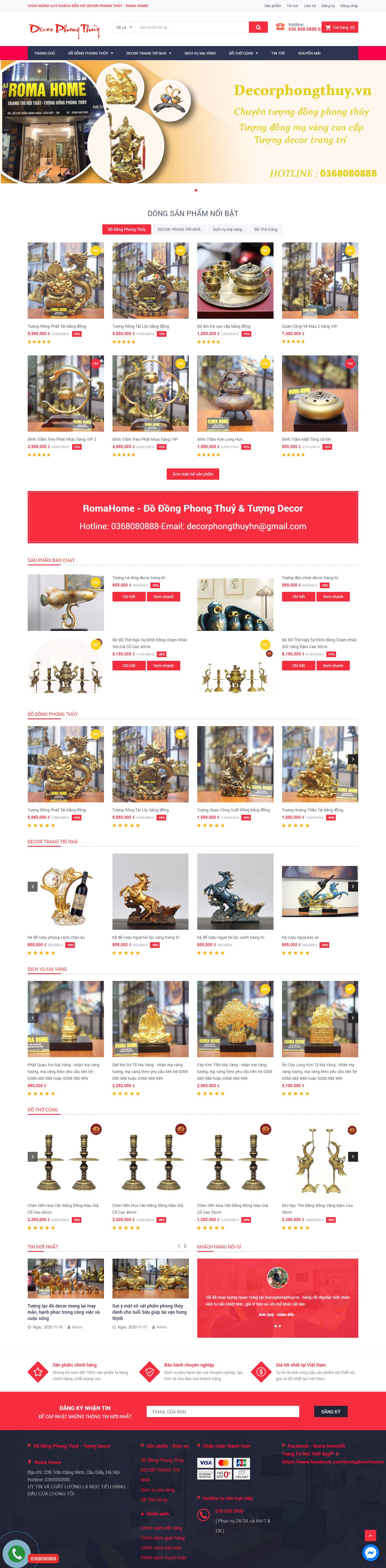 Thiết kế Website Web Sóc Trăng - decorphongthuyvn