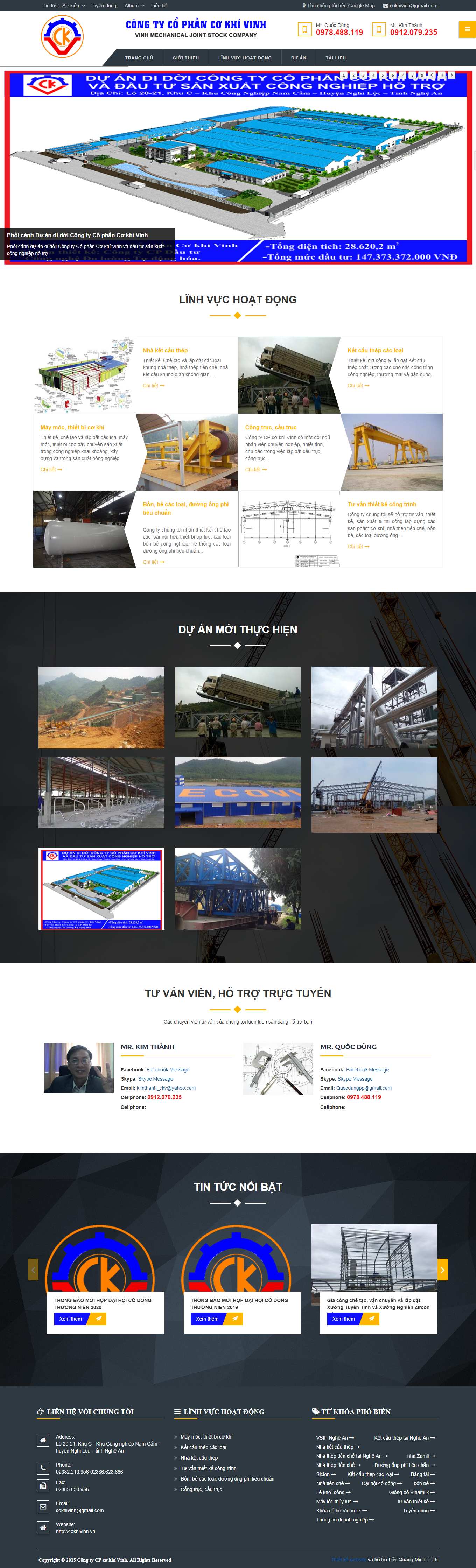 Thiết kế Website Web Thái Bình - cokhivinhvn