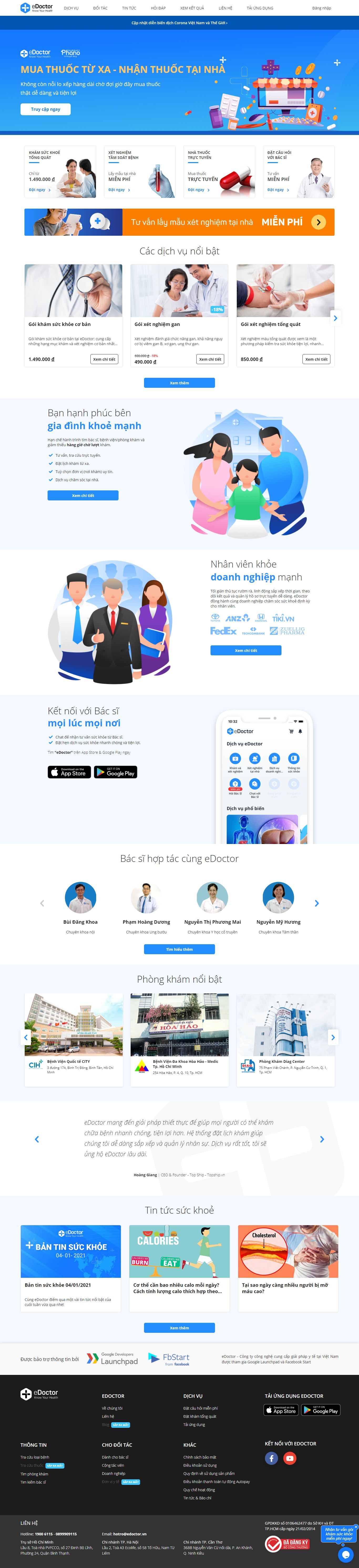 Thiết kế Website Web Thanh Hóa - edoctorio