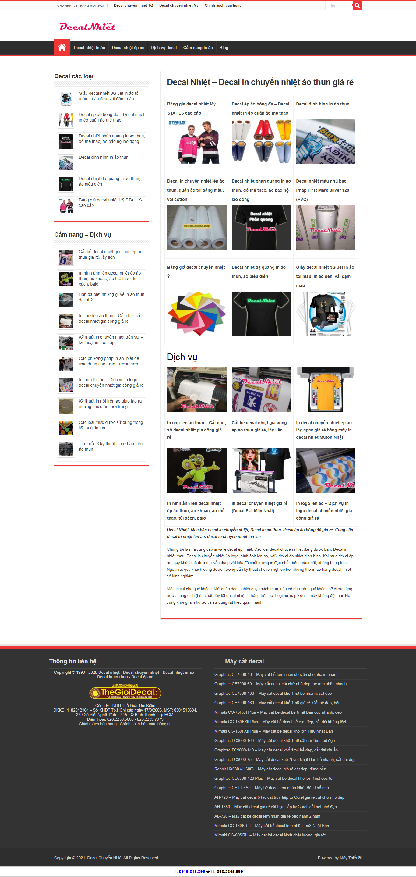 Thiết kế Website Web Thừa Thiên Huế - decalnhietcom