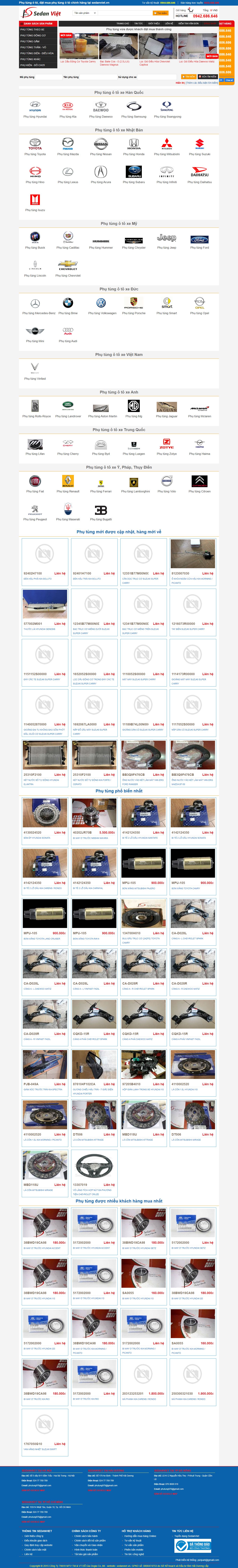 Thiết kế Website Web Vĩnh Phúc - sedanvietvn