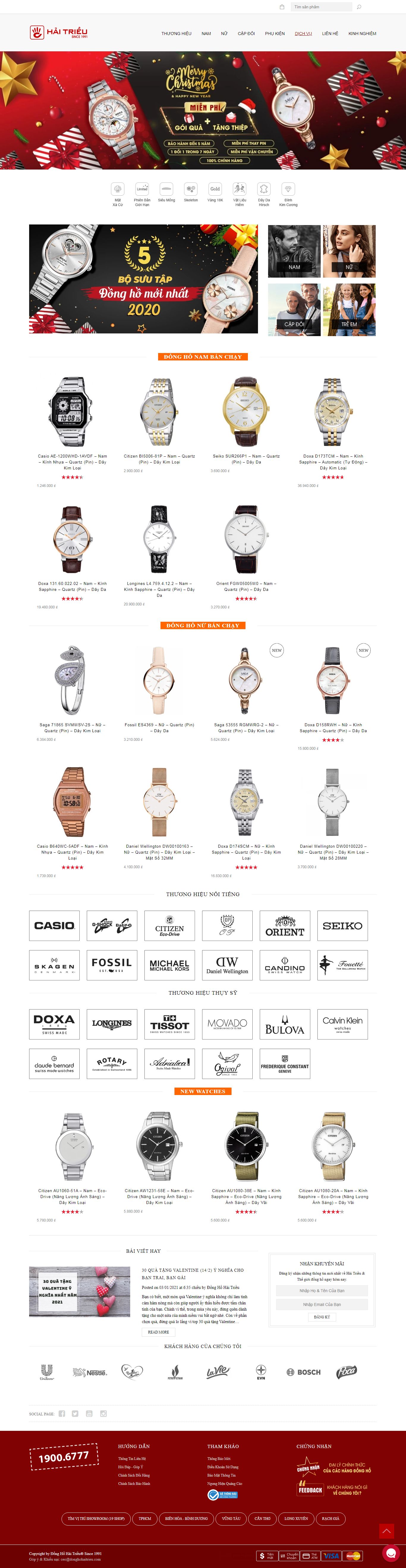 Thiết kế Website Web Quận 3 - donghohaitrieucom