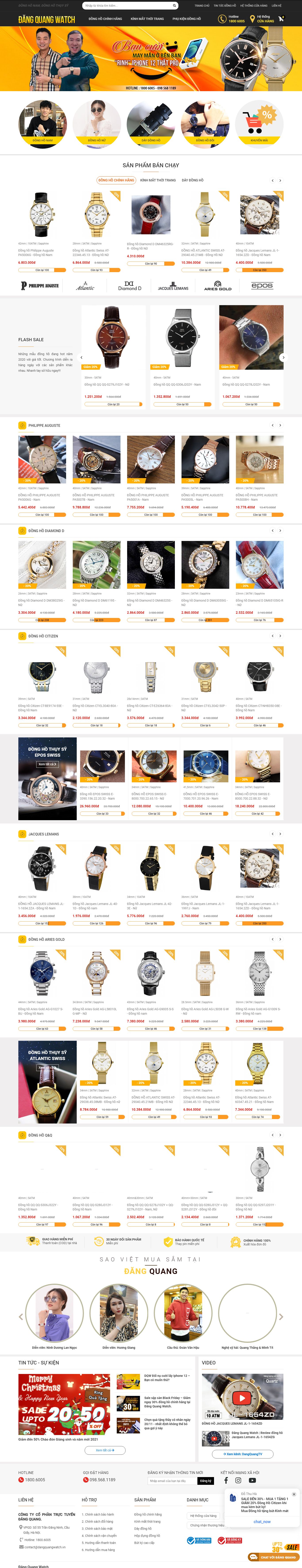 Thiết kế Website Web Quận 4 - wwwdangquangwatchvn
