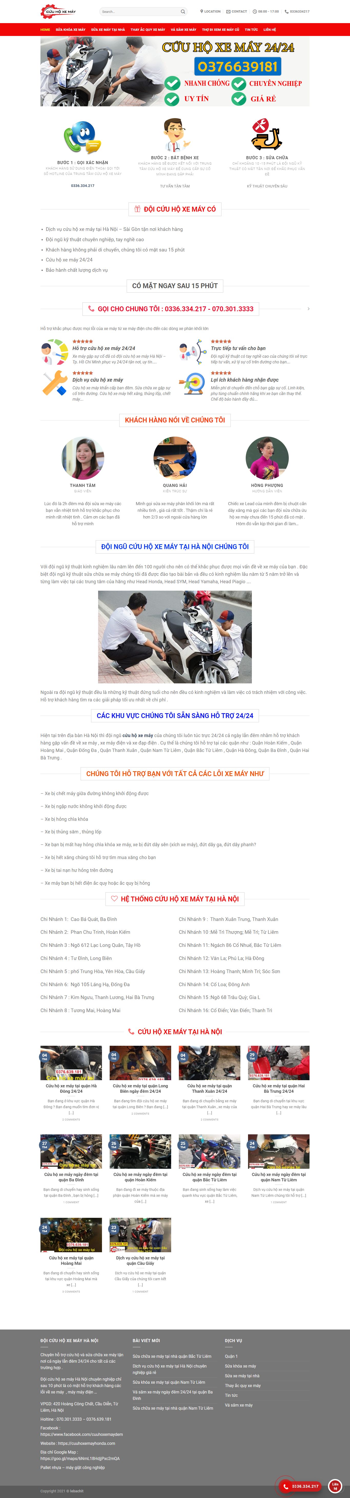 Thiết kế Website Web Quận 5 - cuuhoxemayhondacom