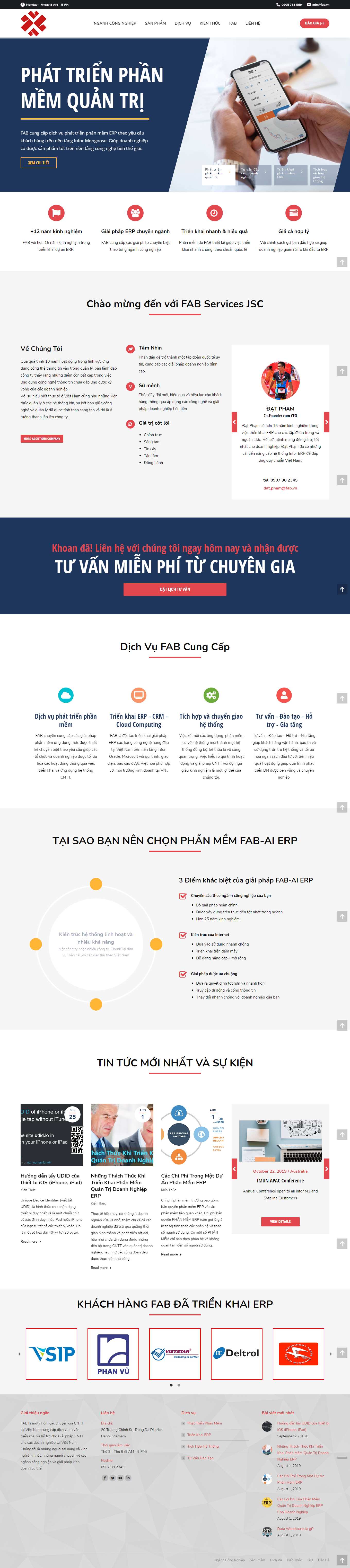Thiết kế Website Web Quận 10 - fabvn