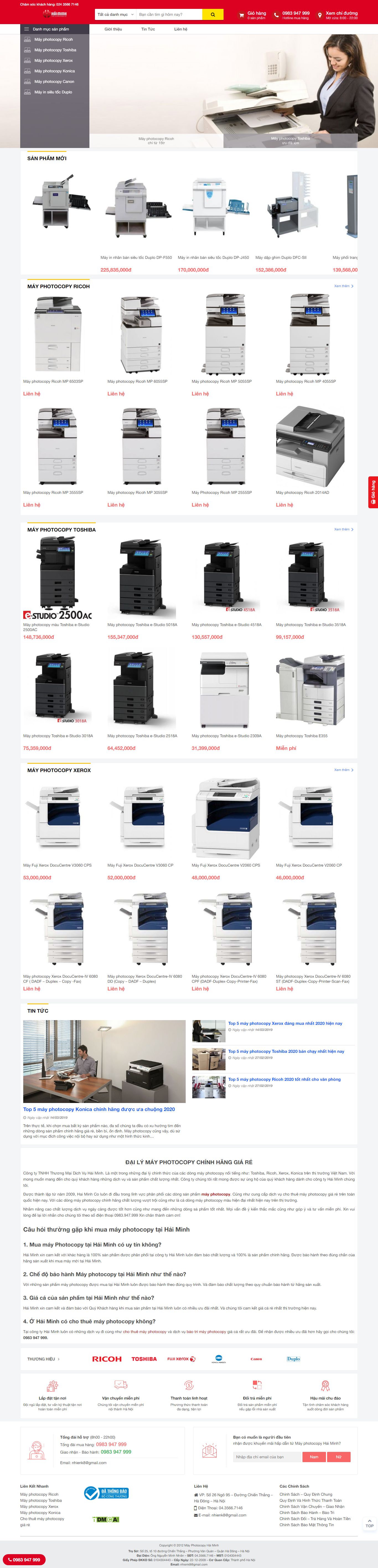 Thiết kế Website Web Quận 10 - haiminhcocomvn