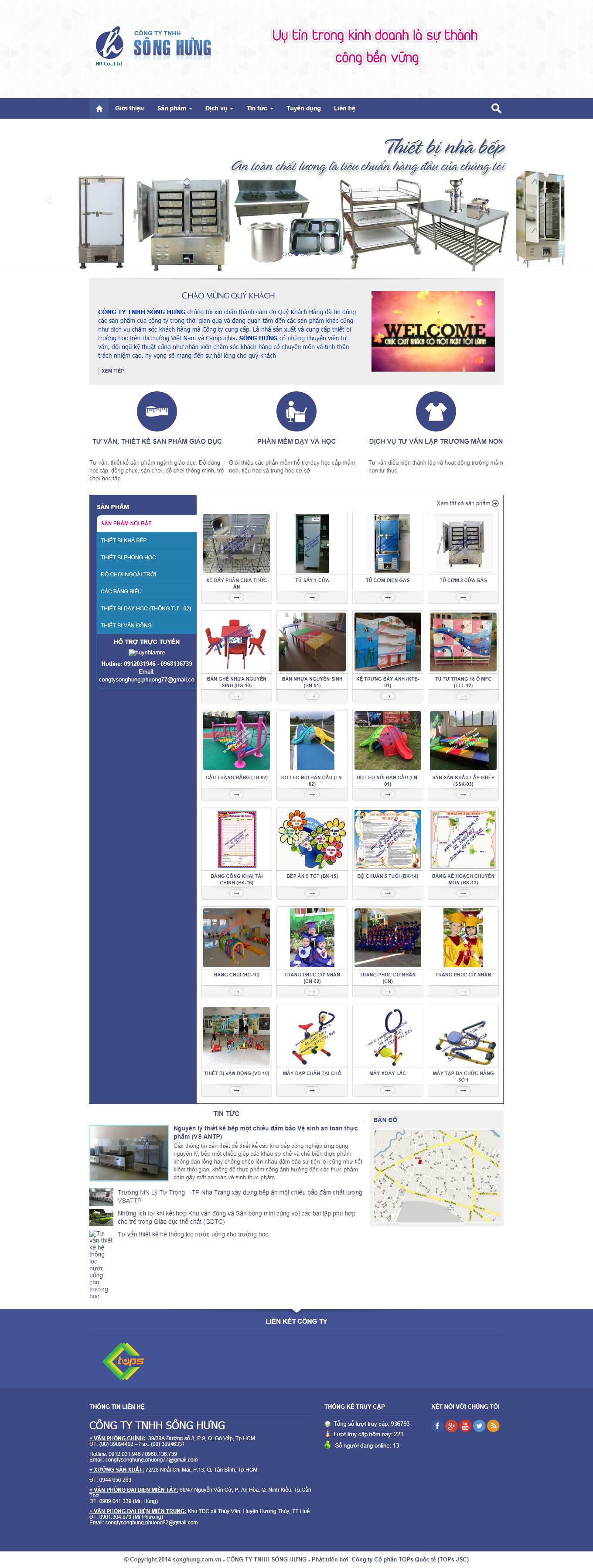 Thiết kế Website Web quận Bình Tân - songhungcomvn