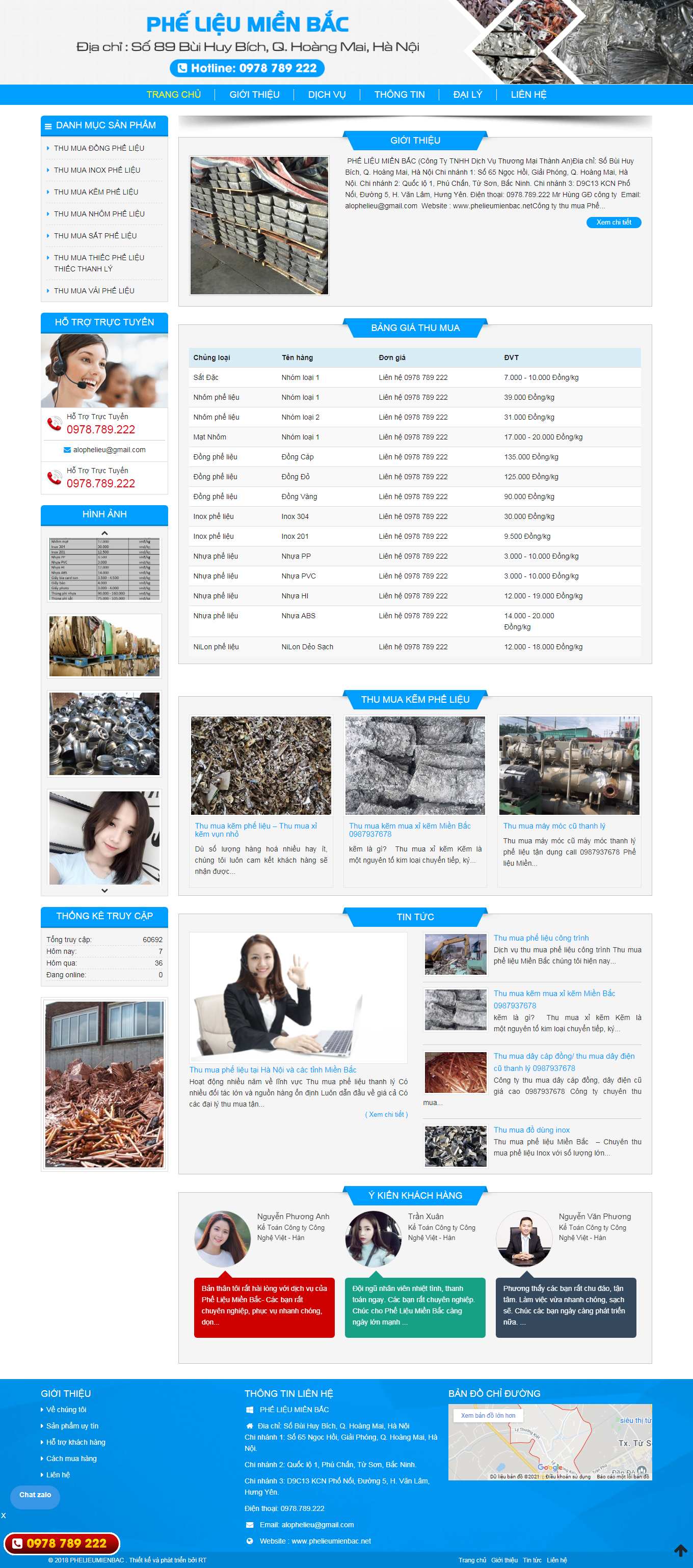 Thiết kế Website Web quận Bình Thạnh - phelieumienbacnet