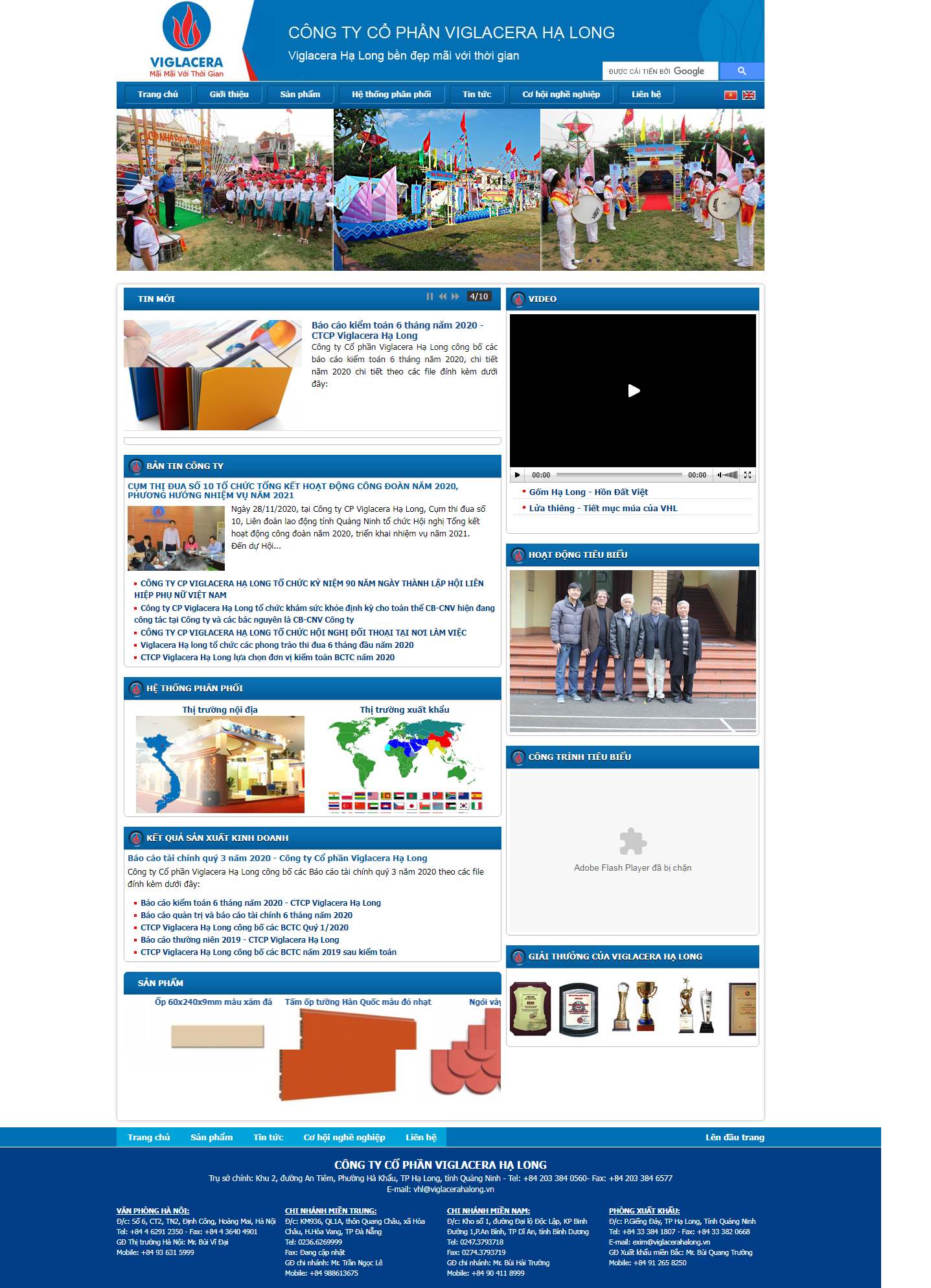 Thiết kế Website Web quận Tân Phú - viglacerahalongvn
