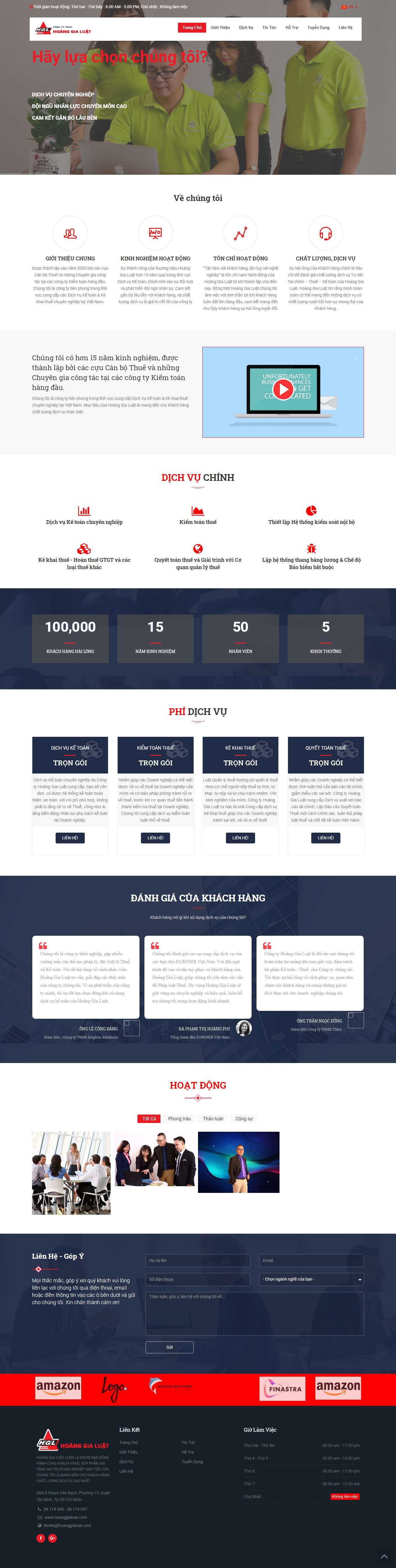 Thiết kế Website Web huyện Hóc Môn - hoanggialuatcom
