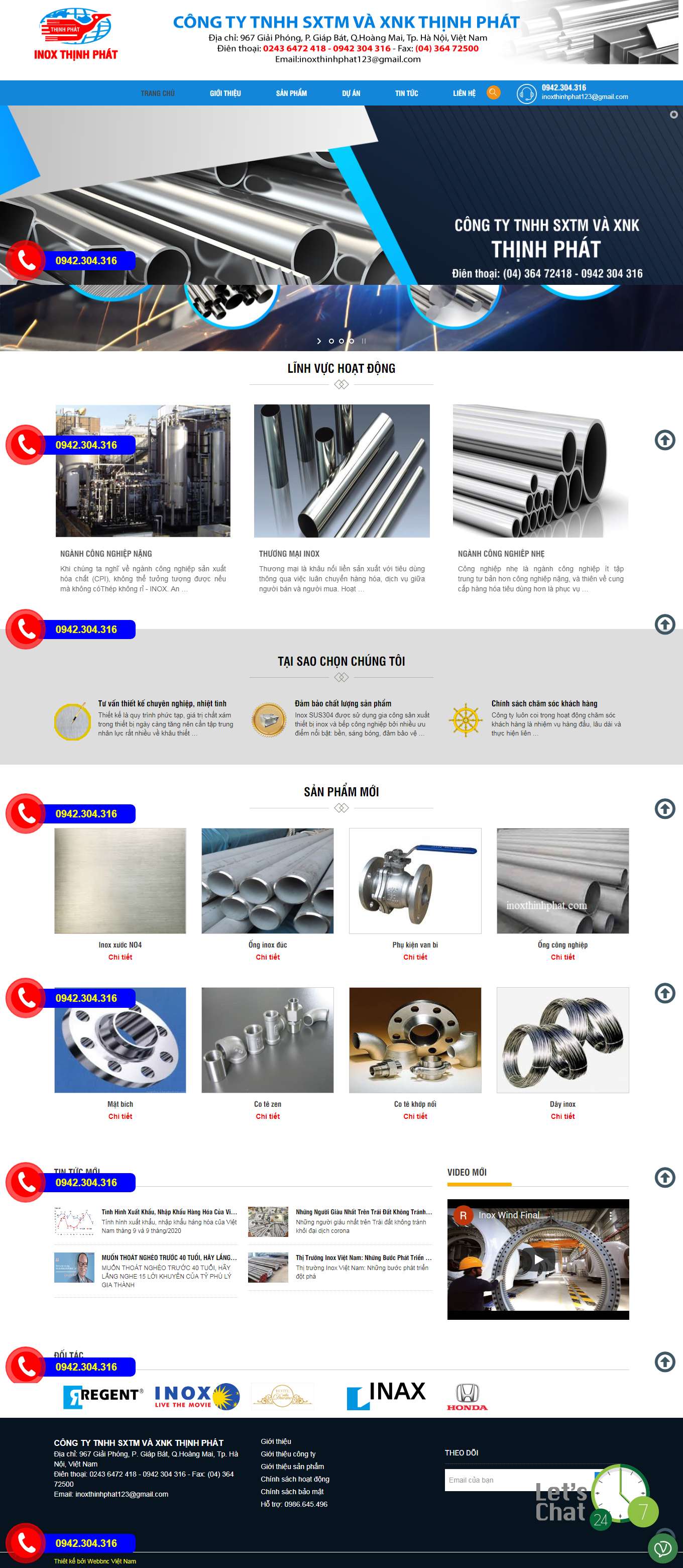 Thiết kế Website Web huyện Nhà Bè - inoxthinhphatcom