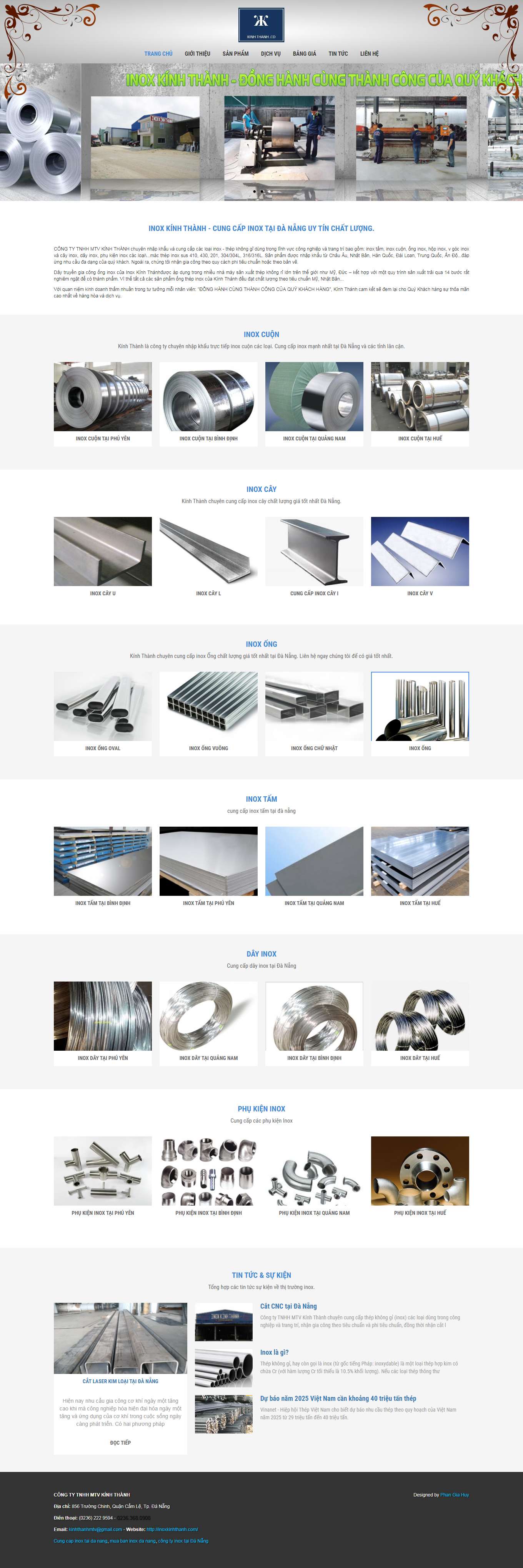 Thiết kế Website Web hiệu quả - inoxkinhthanhcom