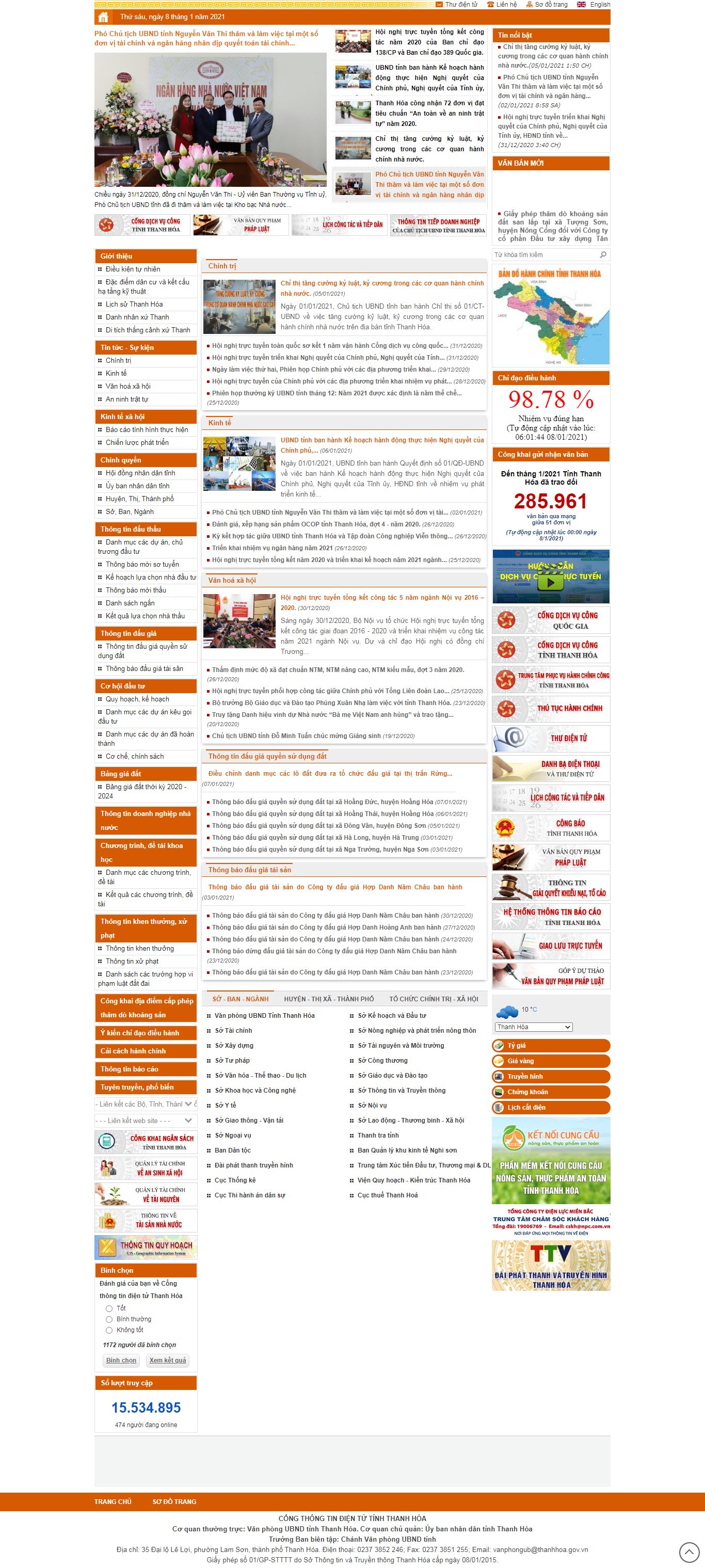Thiết kế Website Web Ủy Ban Nhân Nhân - thanhhoagovvn