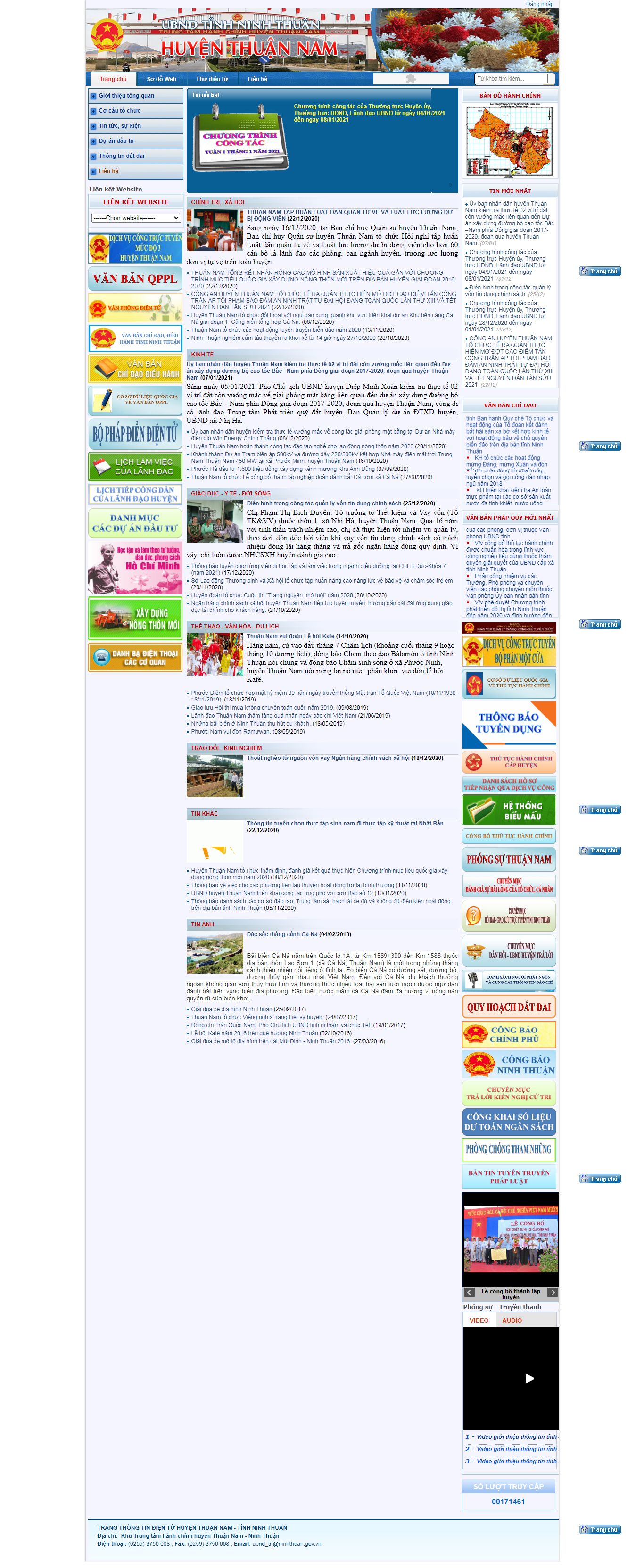 Thiết kế Website Web Ủy Ban Nhân Nhân - wwwninhthuangovvn