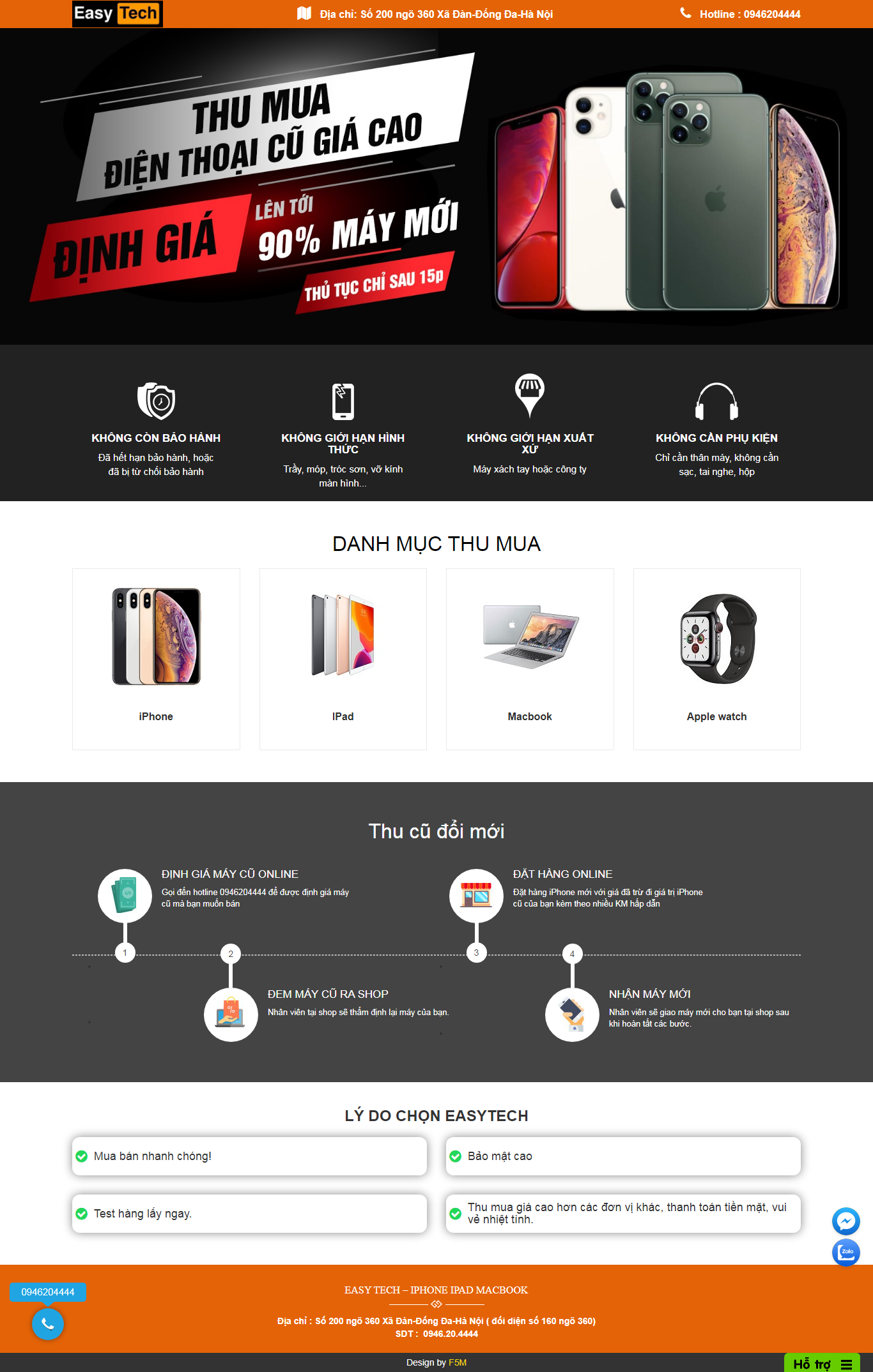 Thiết kế Website Web hiệu quả - thumuaiphonecunet