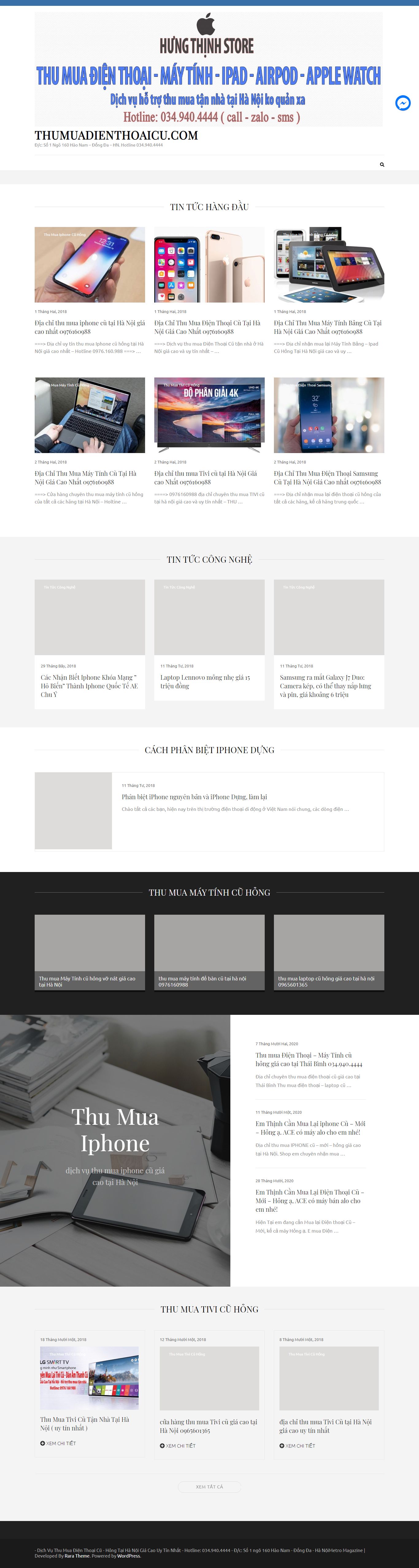 Thiết kế Website Web nhanh - thumuadienthoaicucom