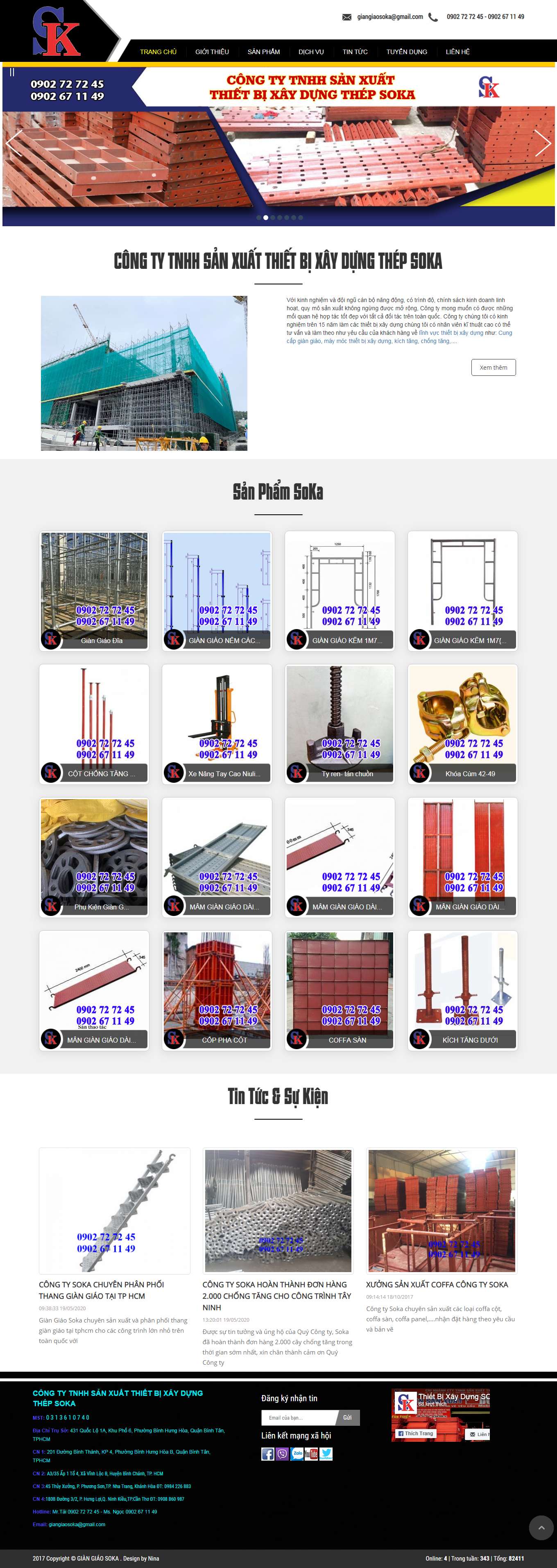 Thiết kế Website Web trọn gói - giangiaosokacom
