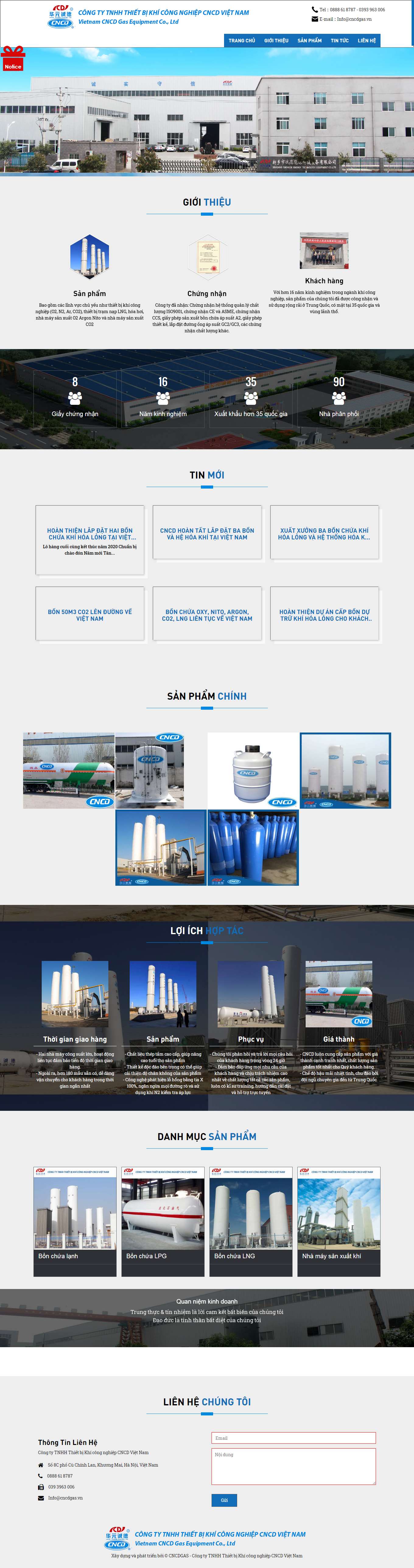 Thiết kế Website Web nhanh - cncdgasvn