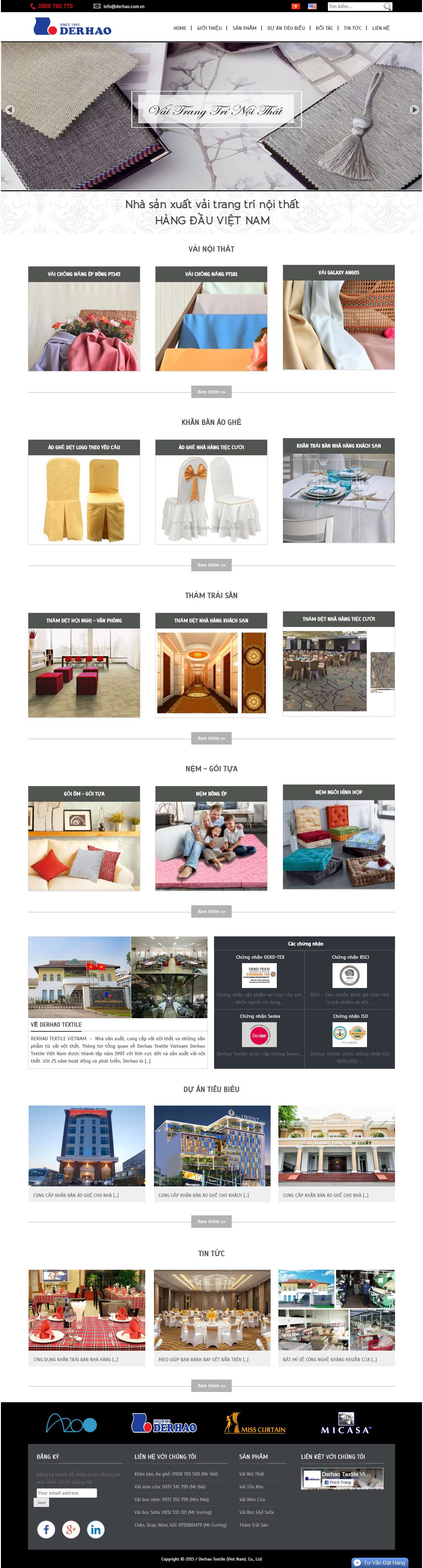 Thiết kế Website Web số 1 việt nam - wwwderhaocomvn