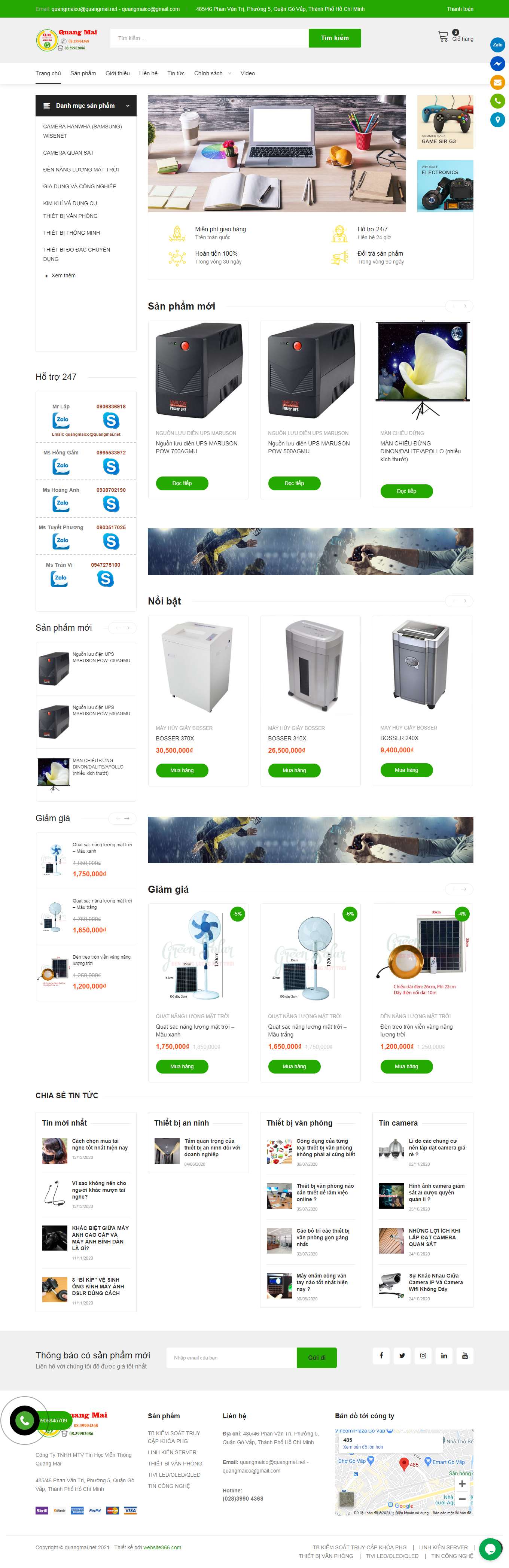 Thiết kế Website Web số 1 việt nam - quangmainet