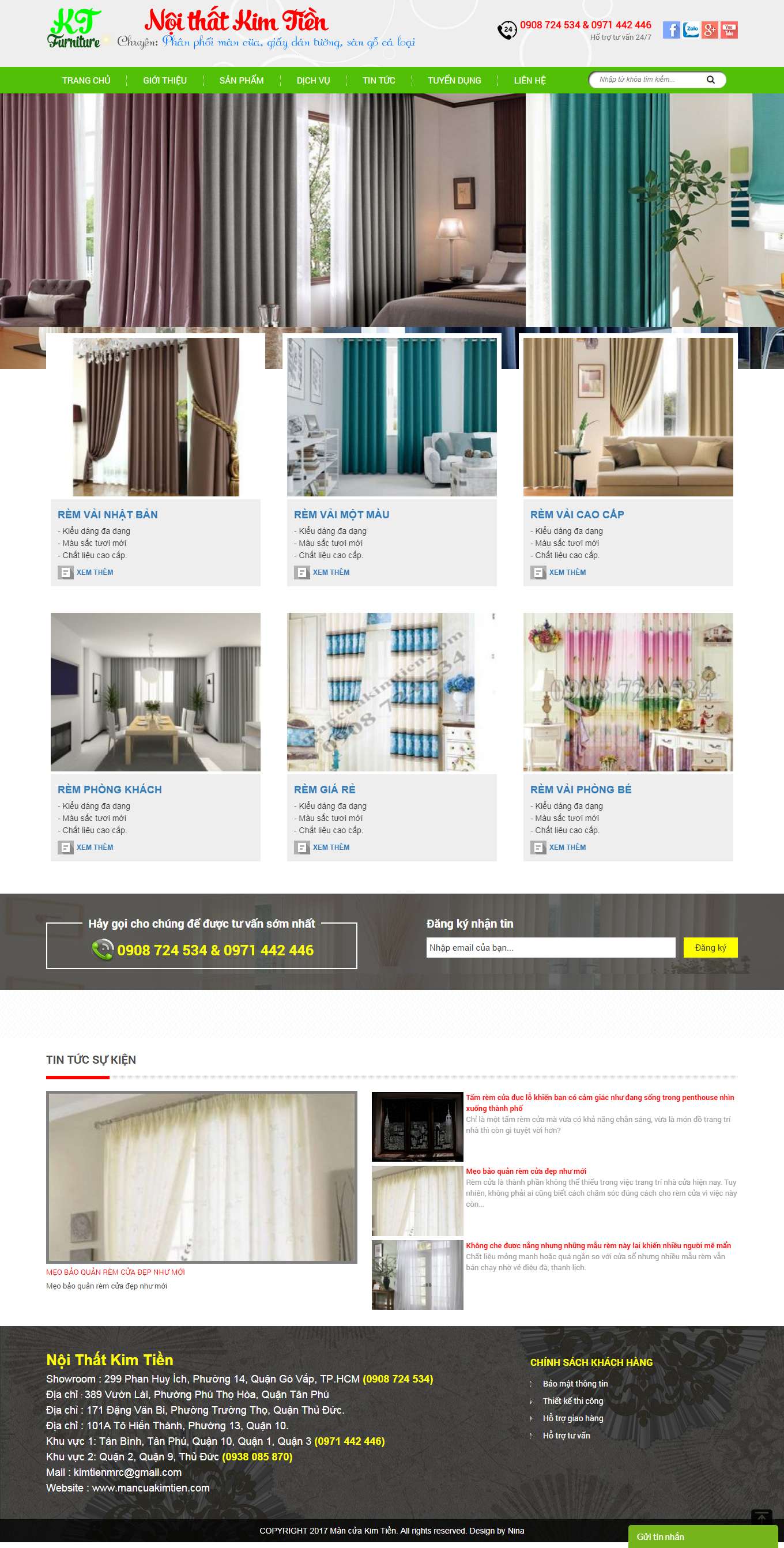 Thiết kế Website Web mẫu có sẵn - mancuakimtiencom