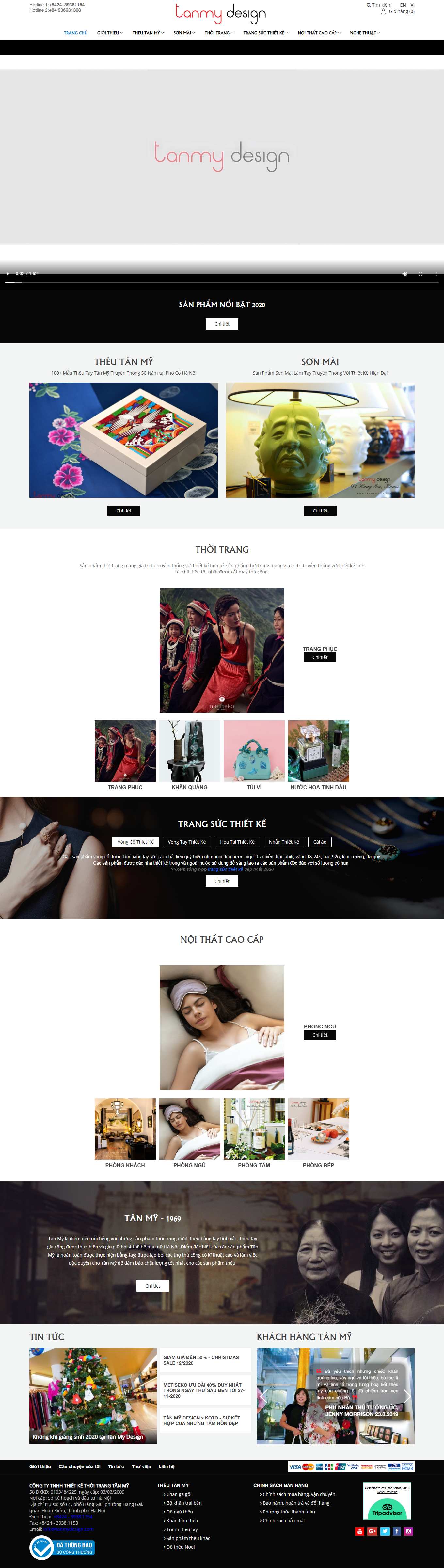 Thiết kế Website Web đồ họa đẹp - tanmydesigncom