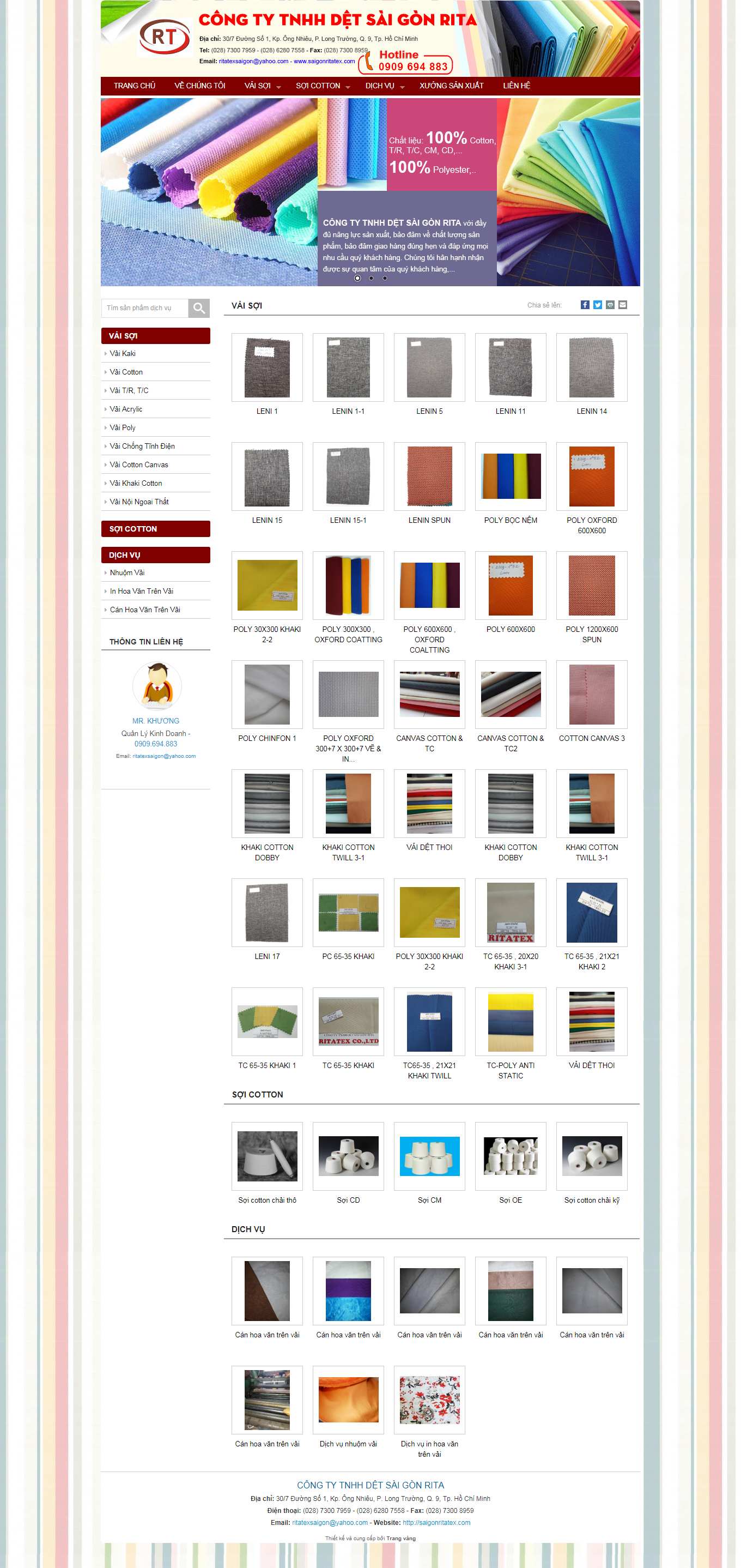 Thiết kế Website Web code thuần - saigonritatexcom