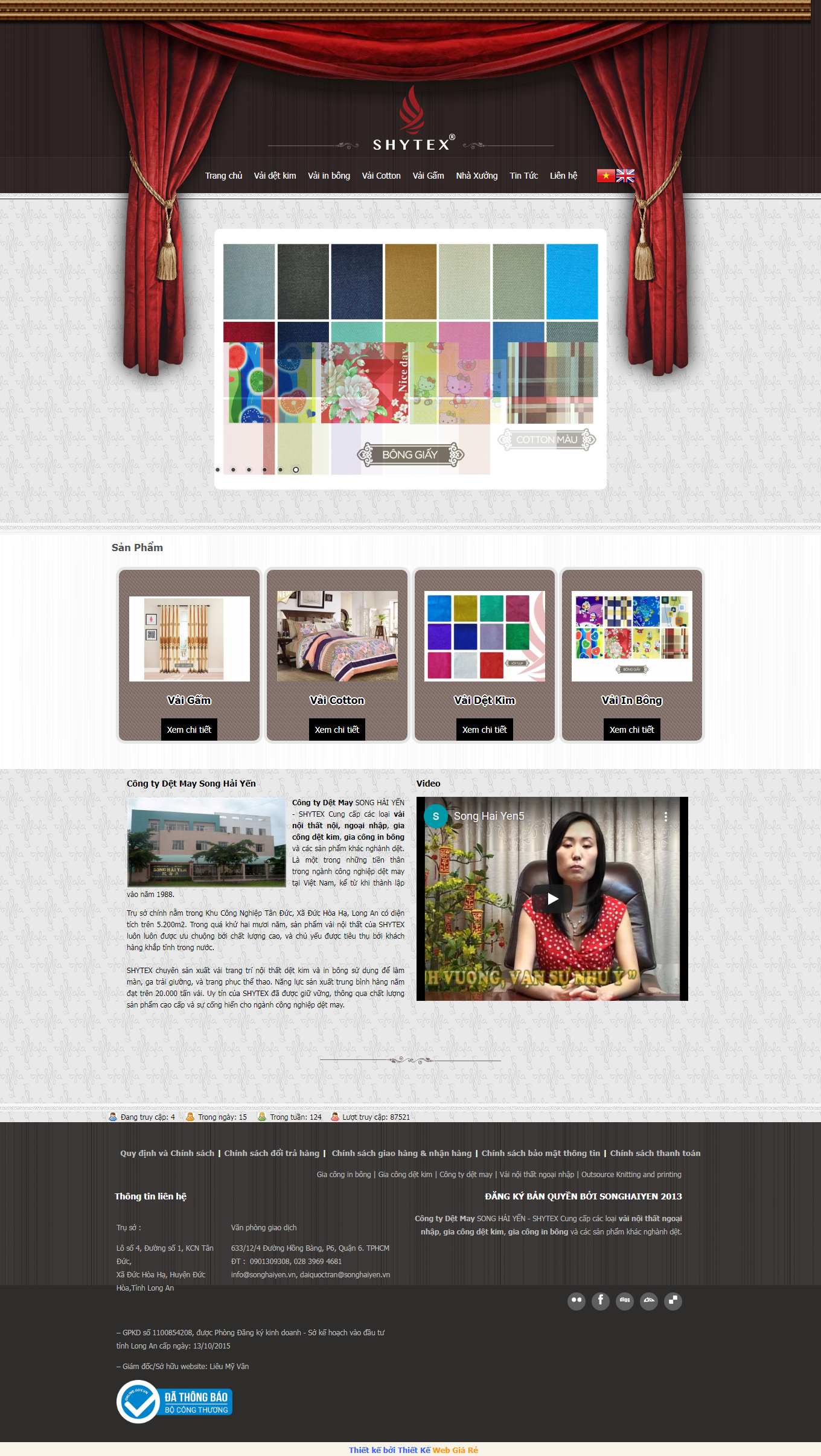 Thiết kế Website Web code thuần - songhaiyenvn