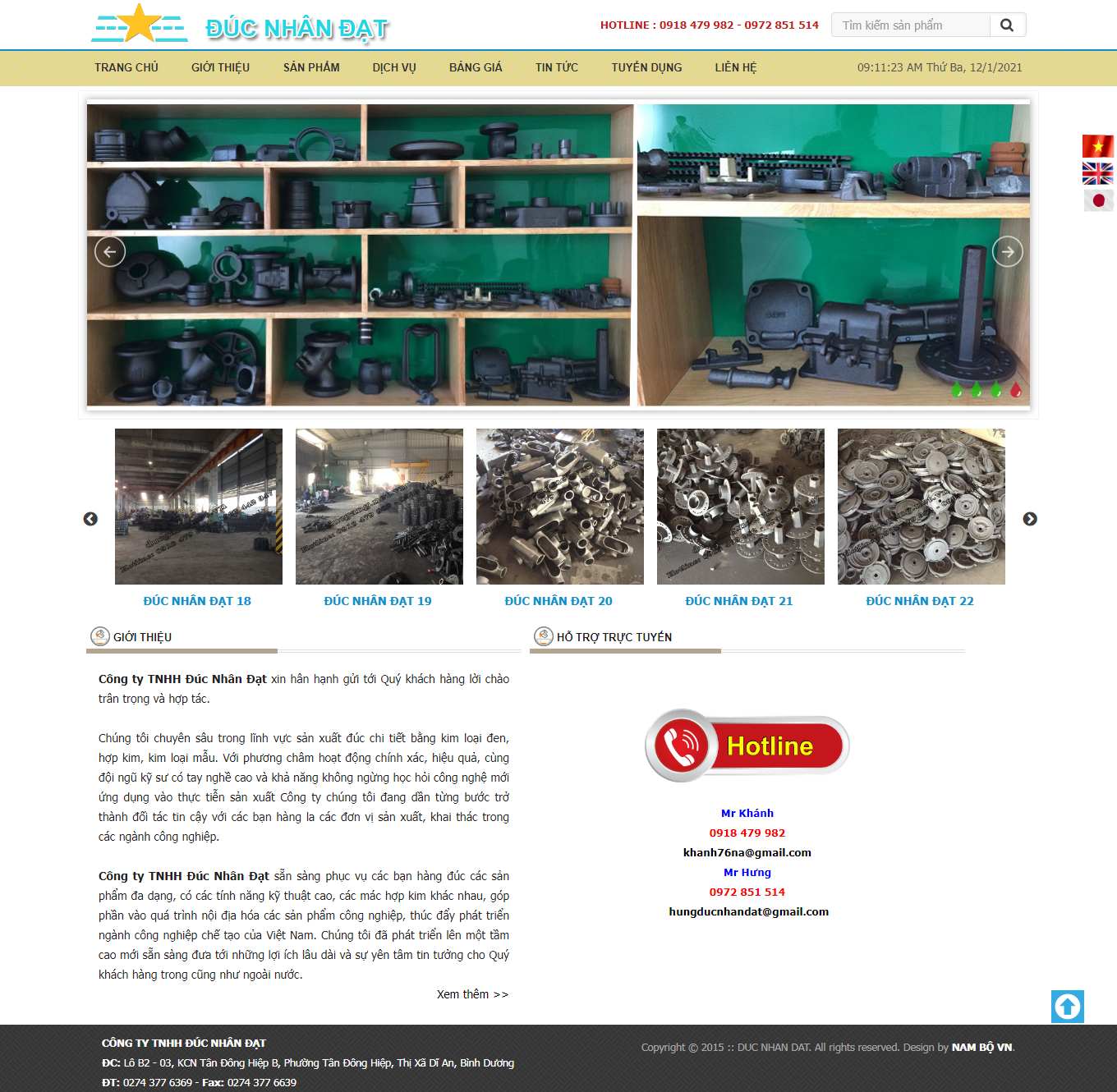 Thiết kế Website Web code thuần - ducnhandatcom