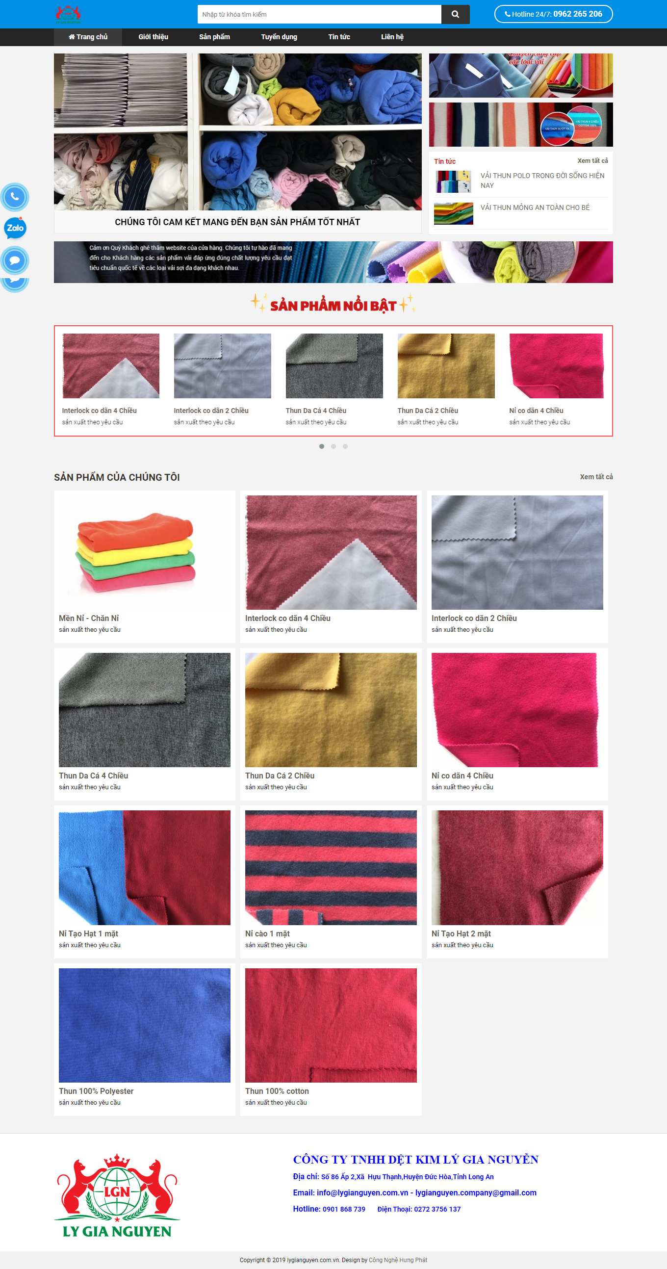 Thiết kế Website Web Zend - lygianguyencomvn
