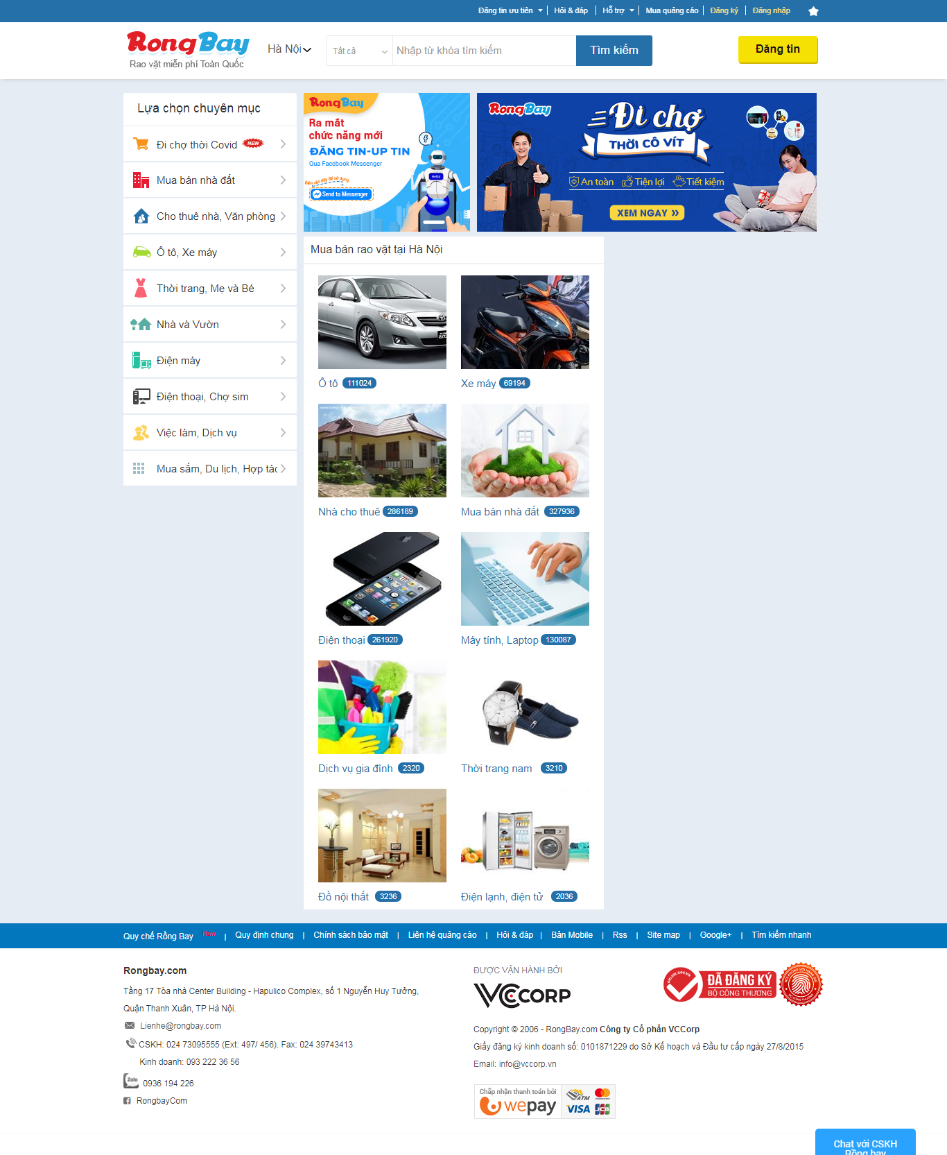 Thiết kế Website Web Codeigniter - rongbaycom