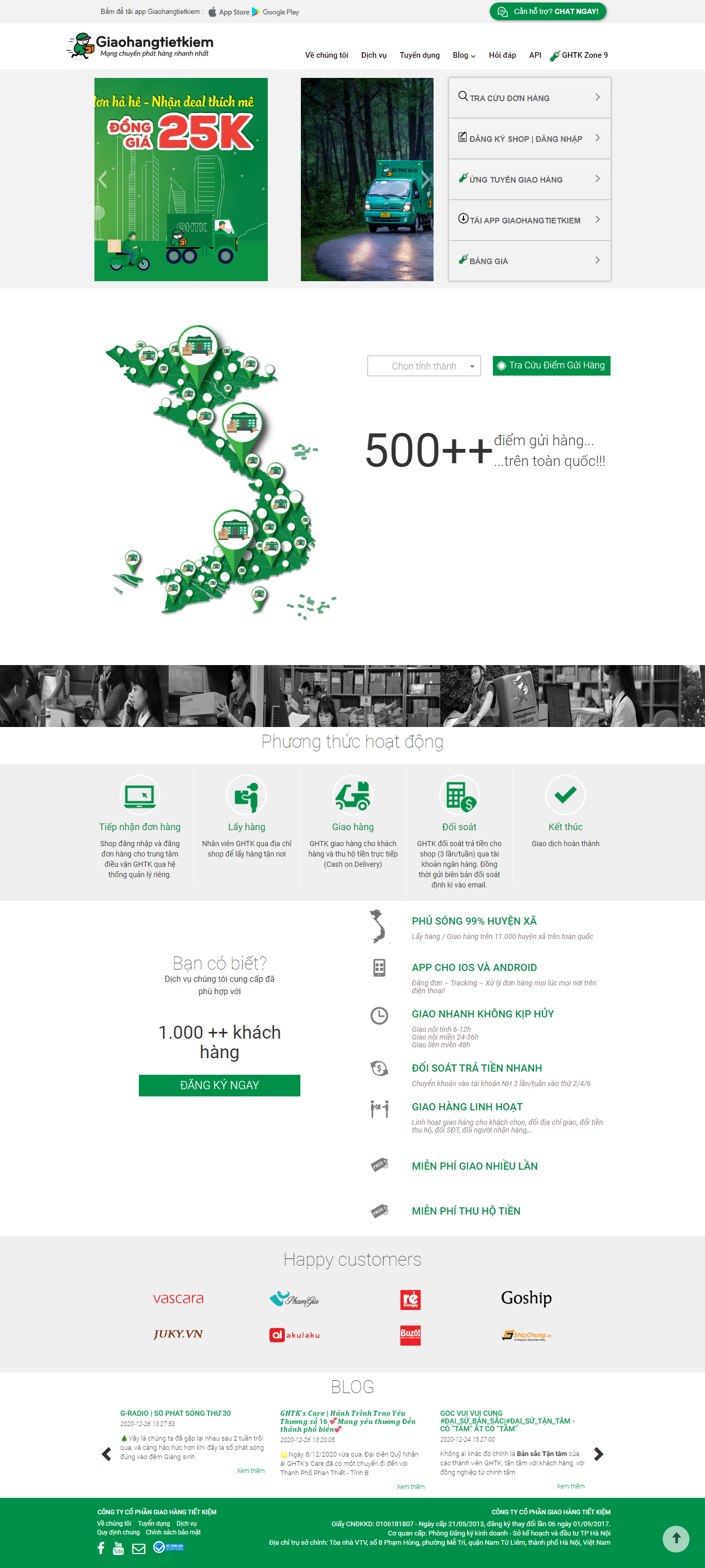 Thiết kế Website Web gian hàng - giaohangtietkiemvn