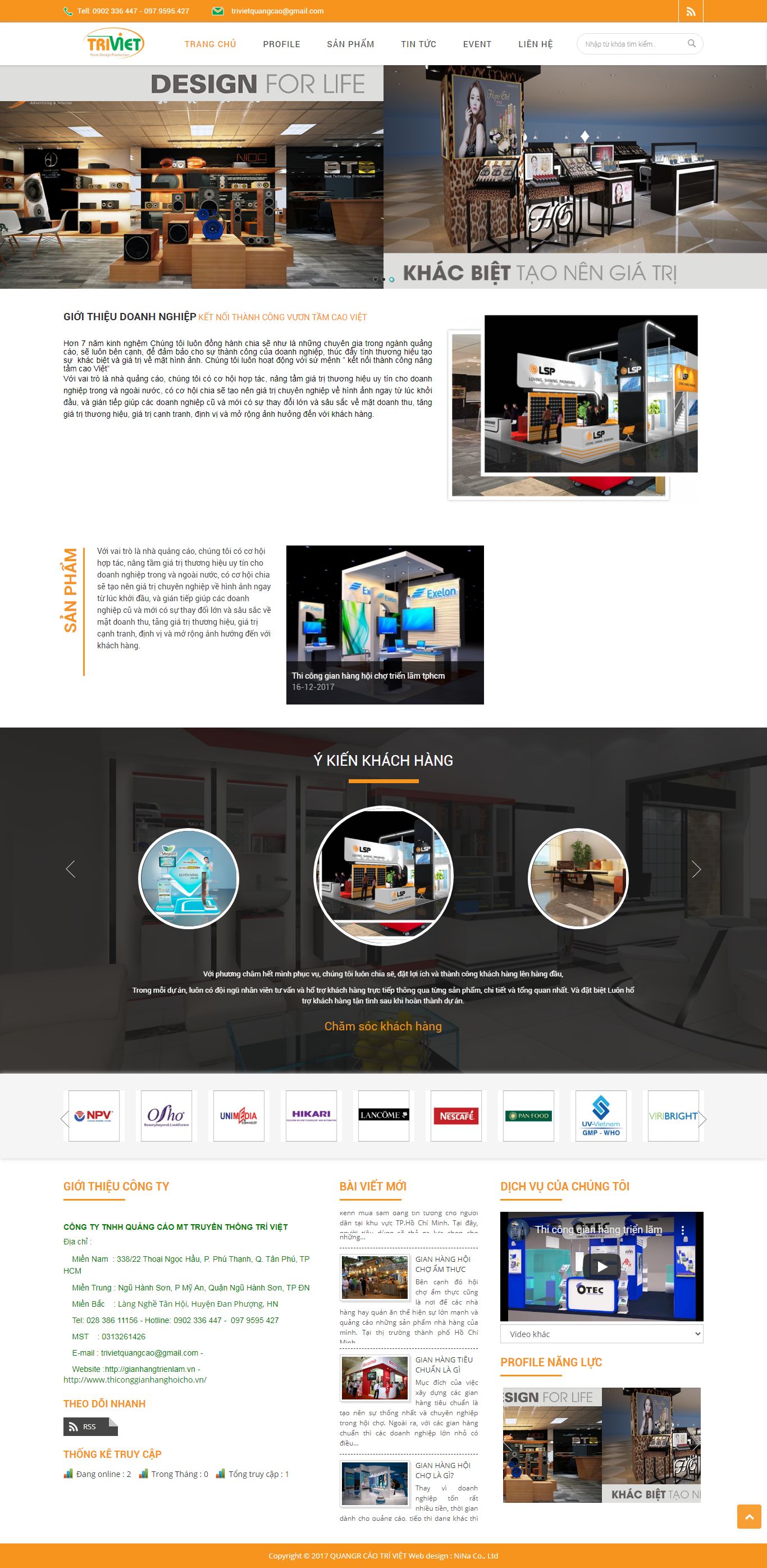 Thiết kế Website Web gian hàng - wwwgianhangtrienlamvn
