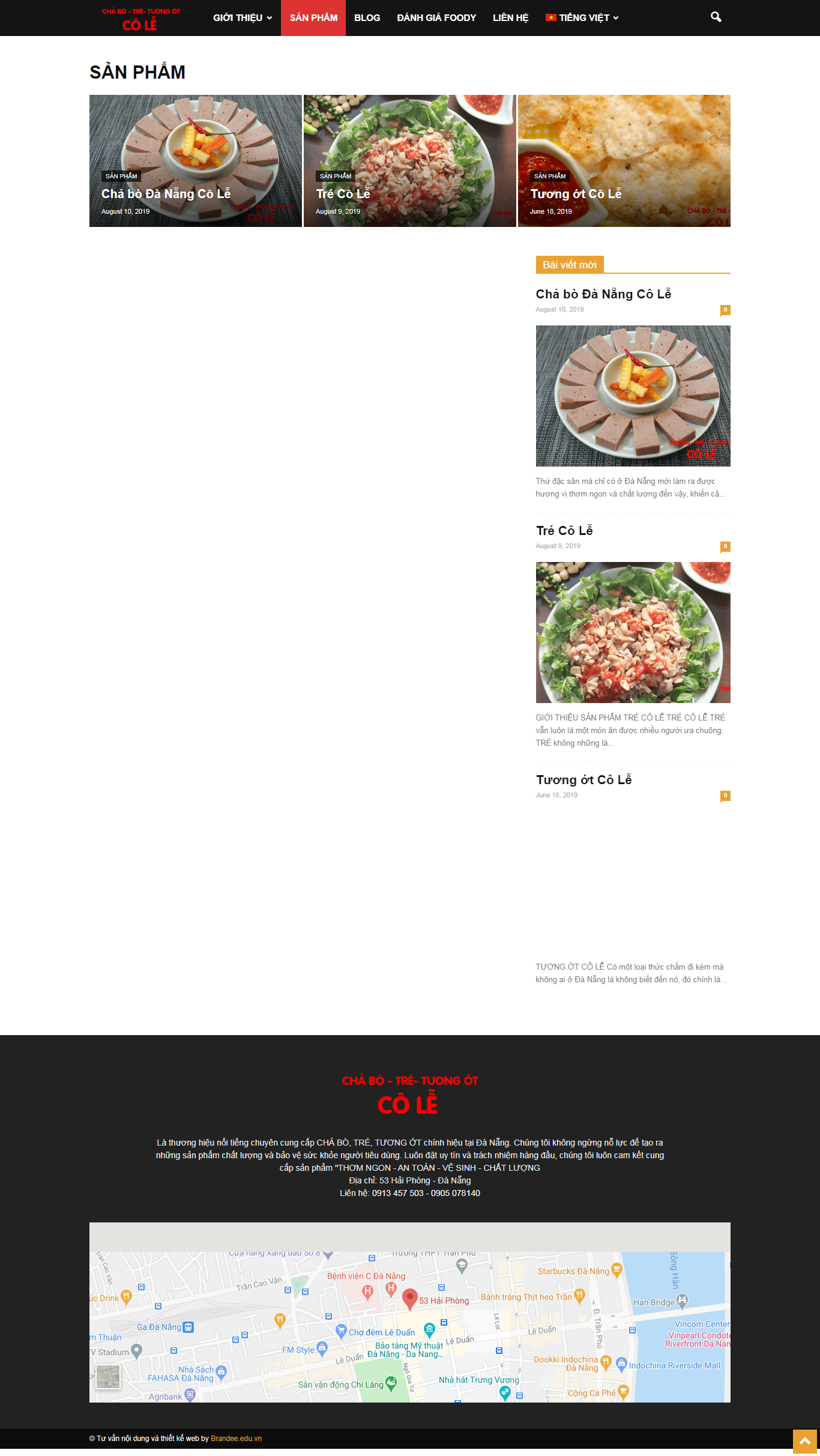 Thiết kế Website Web gian hàng - chabocolecom