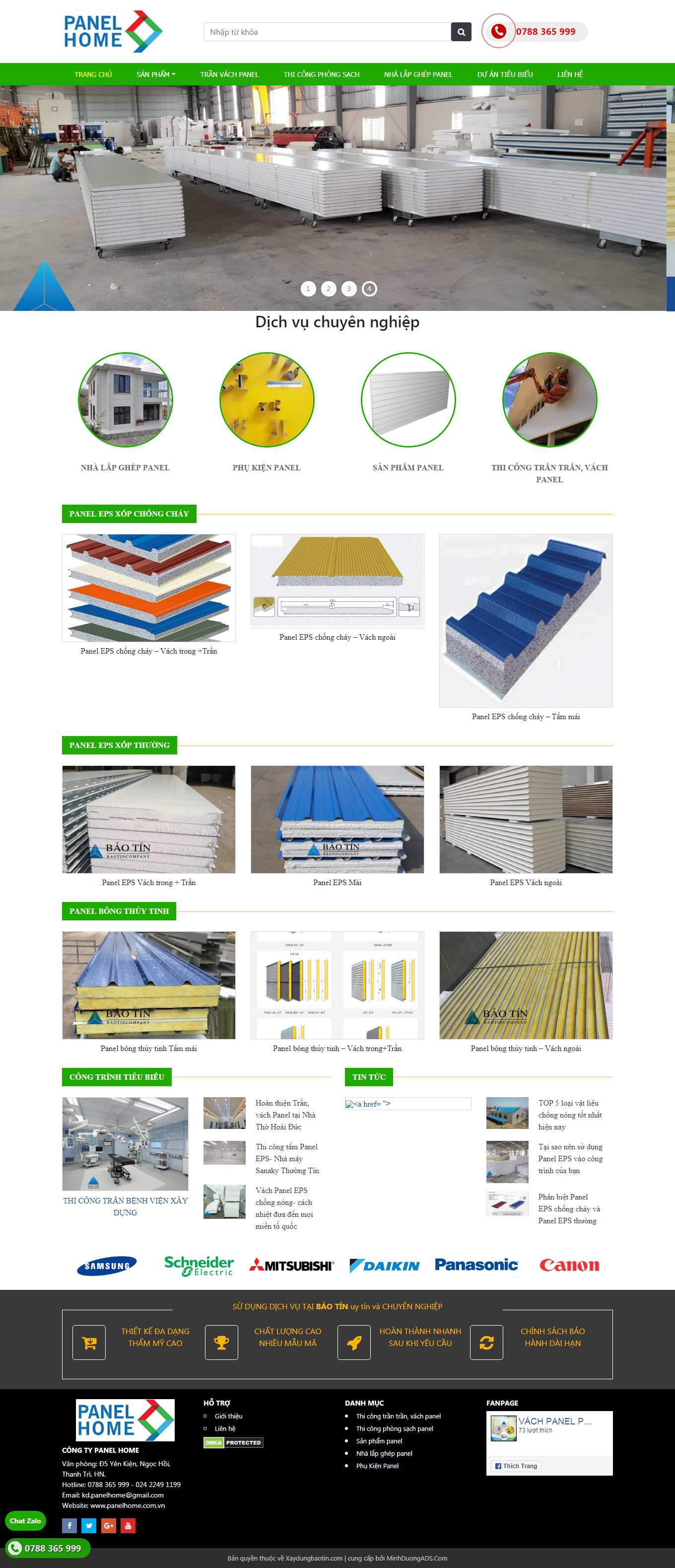 Thiết kế Website Web độc đáo - panelhomecomvn