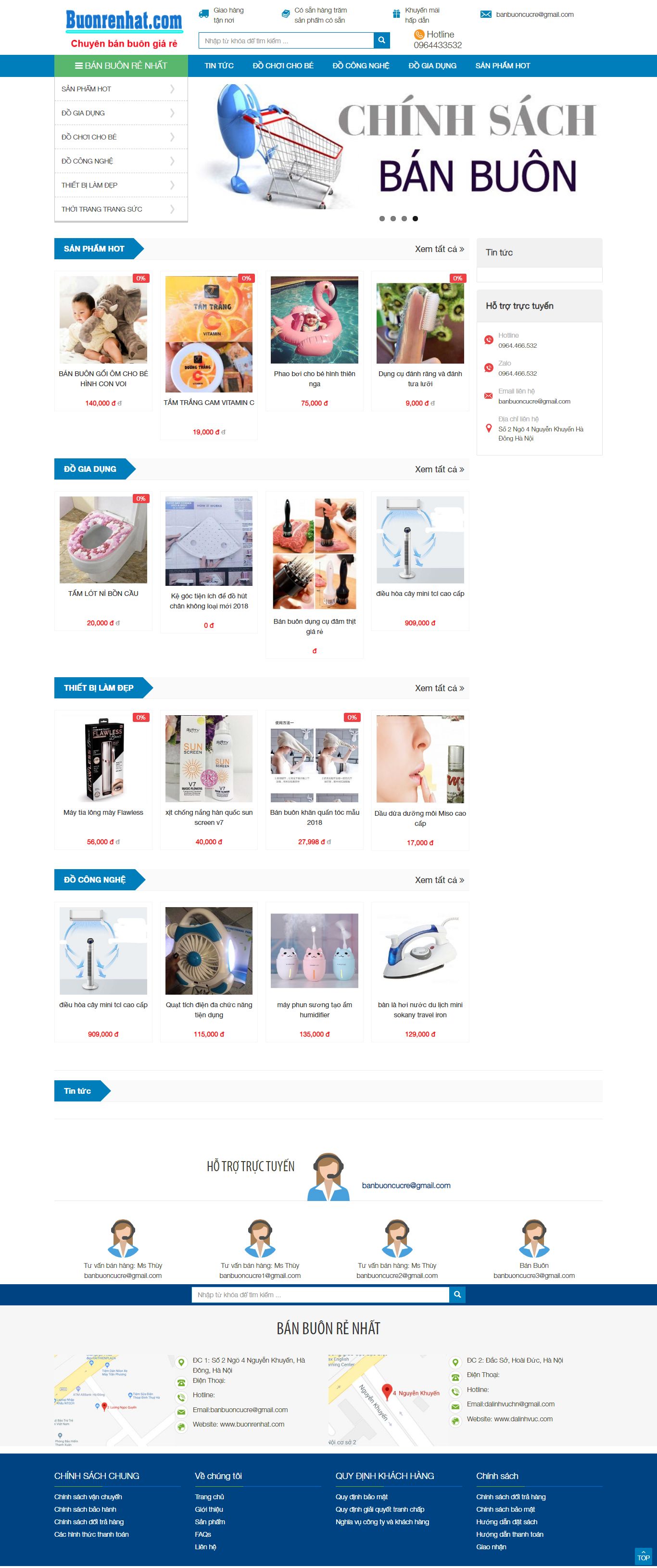 [muachunghaiphong] Thiết kế Website Web bán buôn - buonrenhatcom