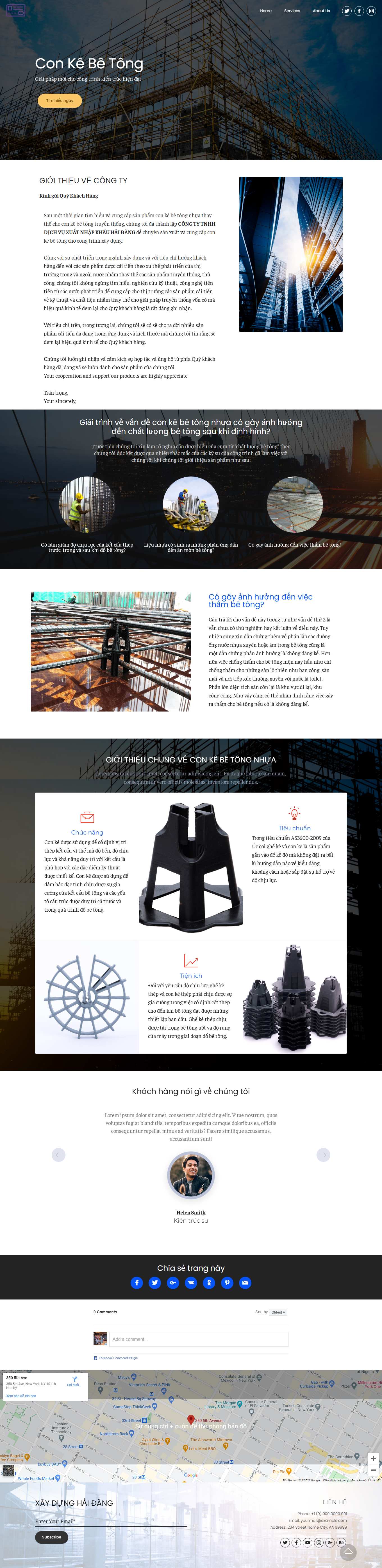 Thiết kế Website Web độc đáo - wwwconkebetongnet