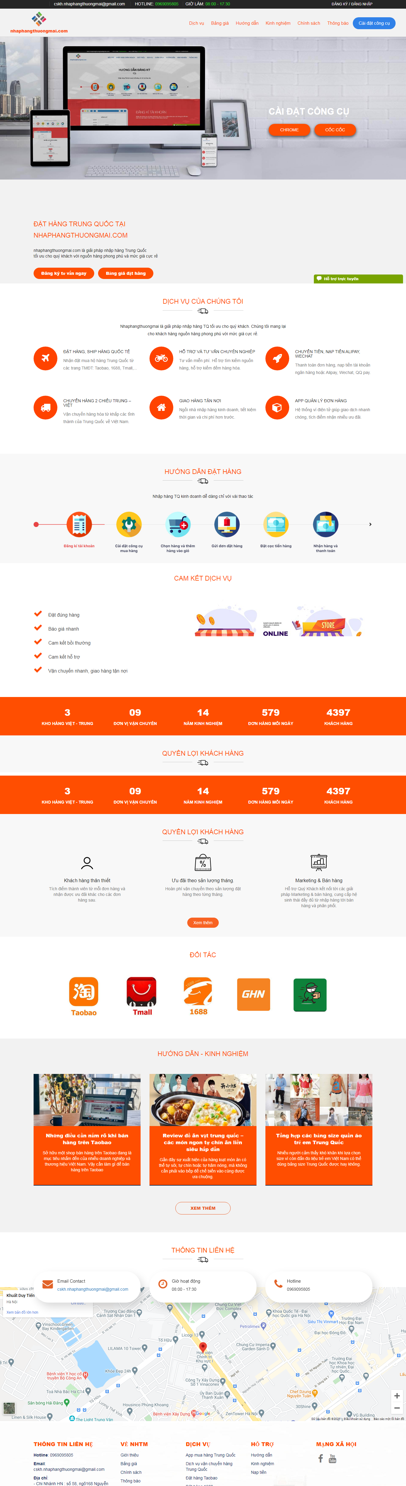 Thiết kế Website Web bán lẻ - nhaphangthuongmaicom