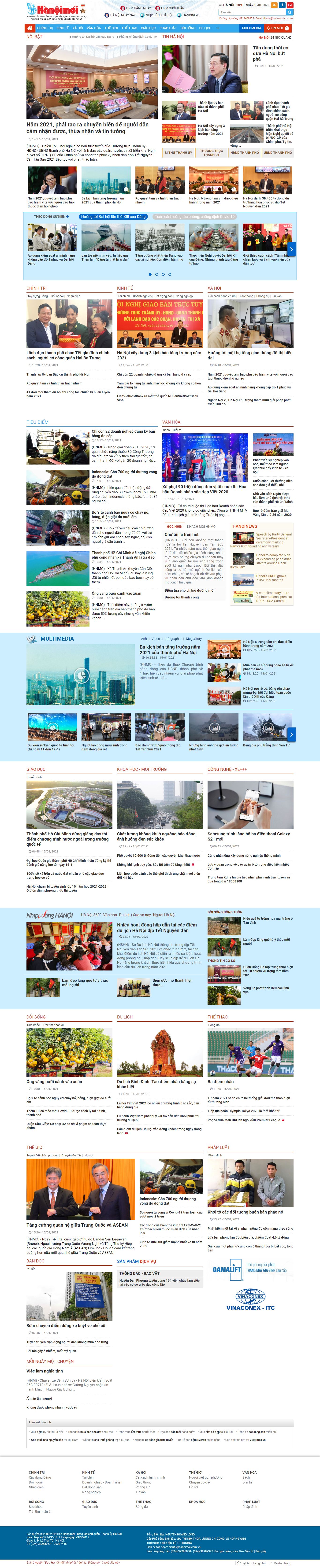 Thiết kế Website Web sáng tạo - hanoimoicomvn