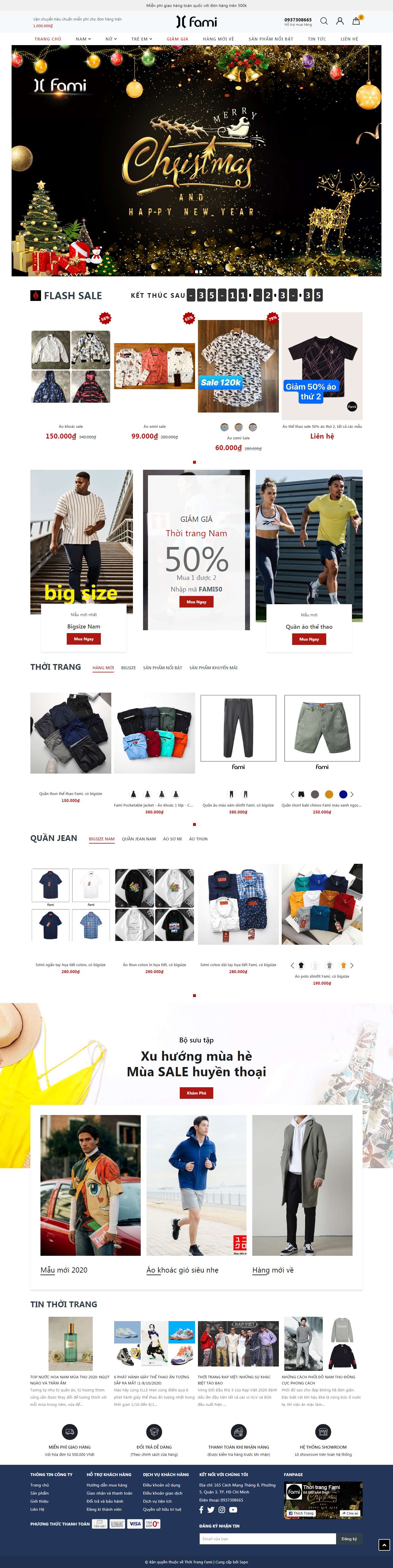 Thiết kế Website web áo lụa - thoitrangfamicom